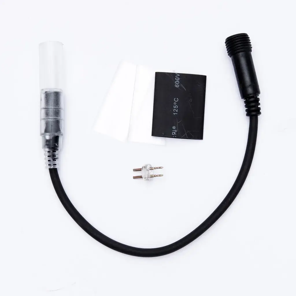 Přípojka mezi LED hadicí a Easy Fix 0,25 m, černý, samčí, IP44