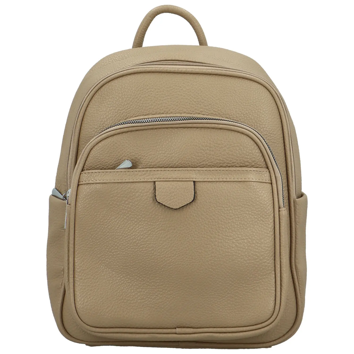 Trendy dámský koženkový kabelko-batoh Anizia, khaki
