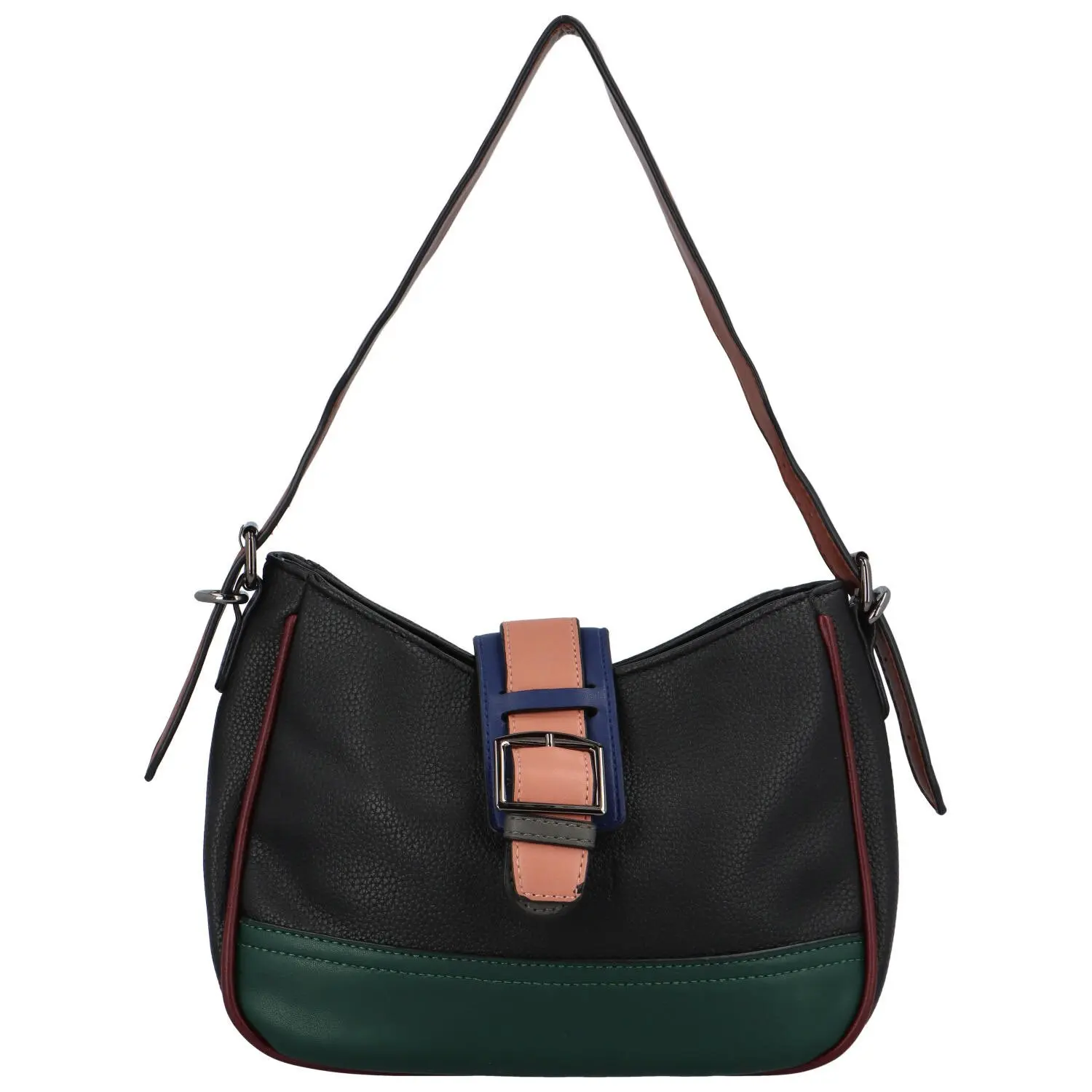 Módní dámská koženková crossbody Liana, černá