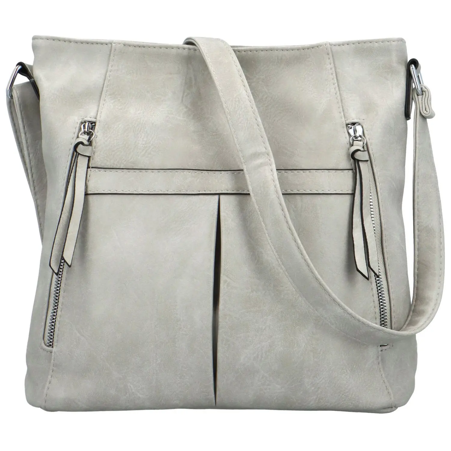 Trendy dámská crossbody kabelka Linus, šedá