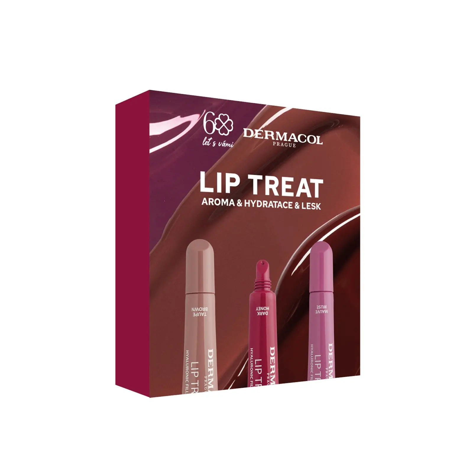 Dárkový balíček  LIP TREAT V KARTONU MIX 2026 Dermacol - Oficiální e-shop Dermacol