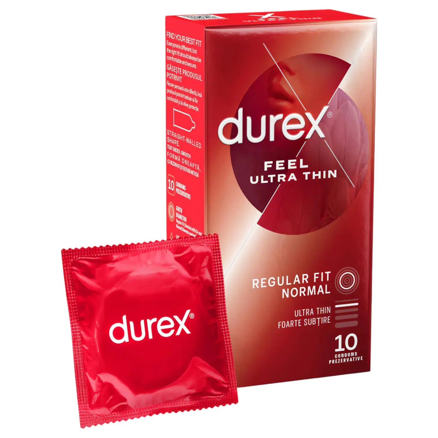 Durex Feel Ultra Thin - extra tenké realistické kondomy - 10 ks