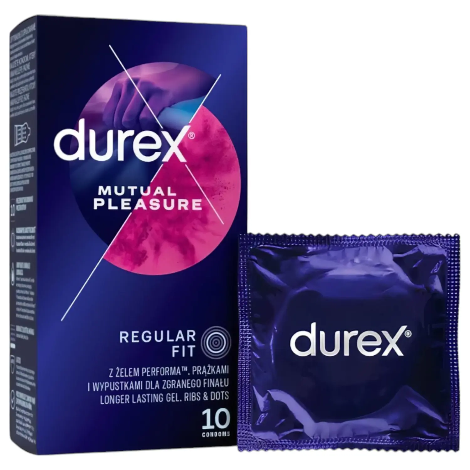 Durex Mutual Pleasure - prezervativy s prodlouženou výdrží - 10 ks