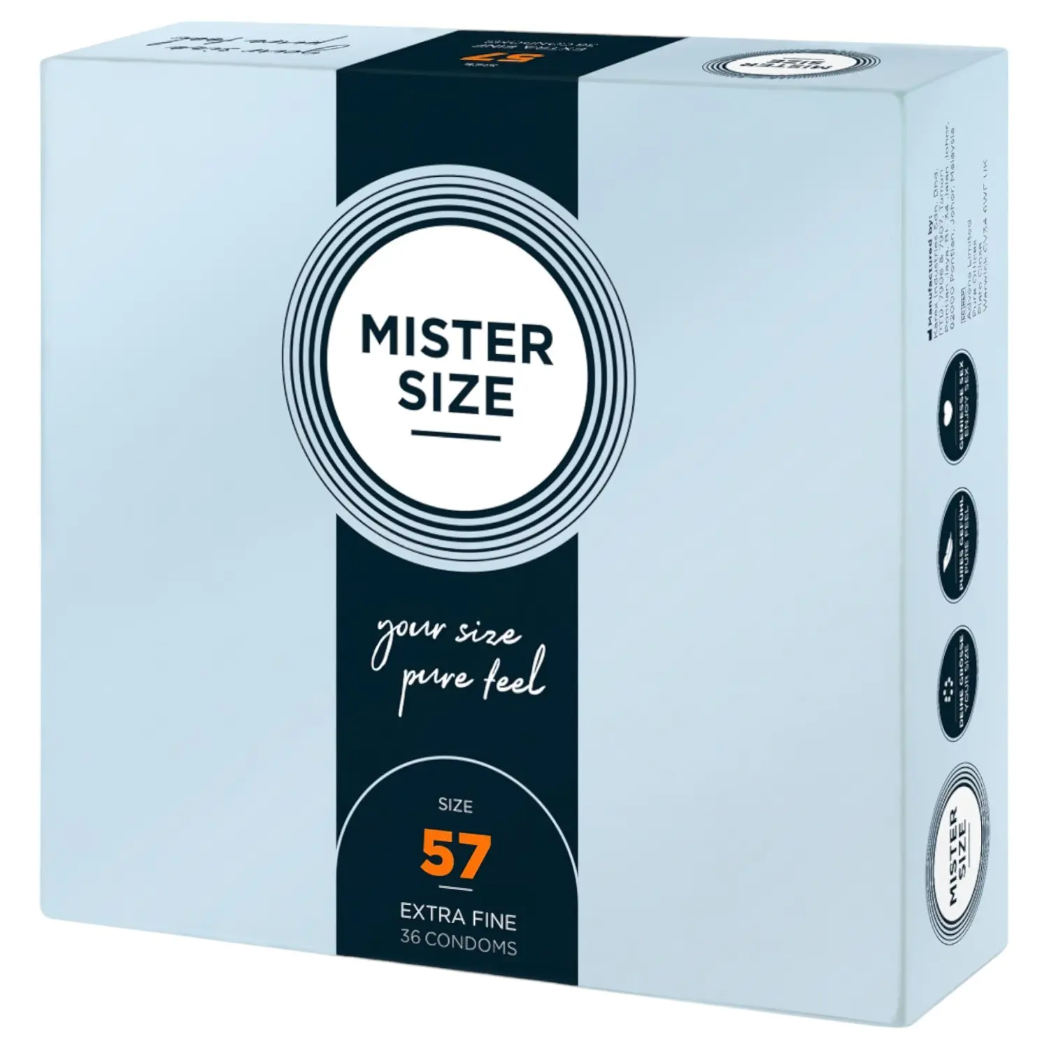 Kondomy MISTER SIZE 57 mm, 36 ks