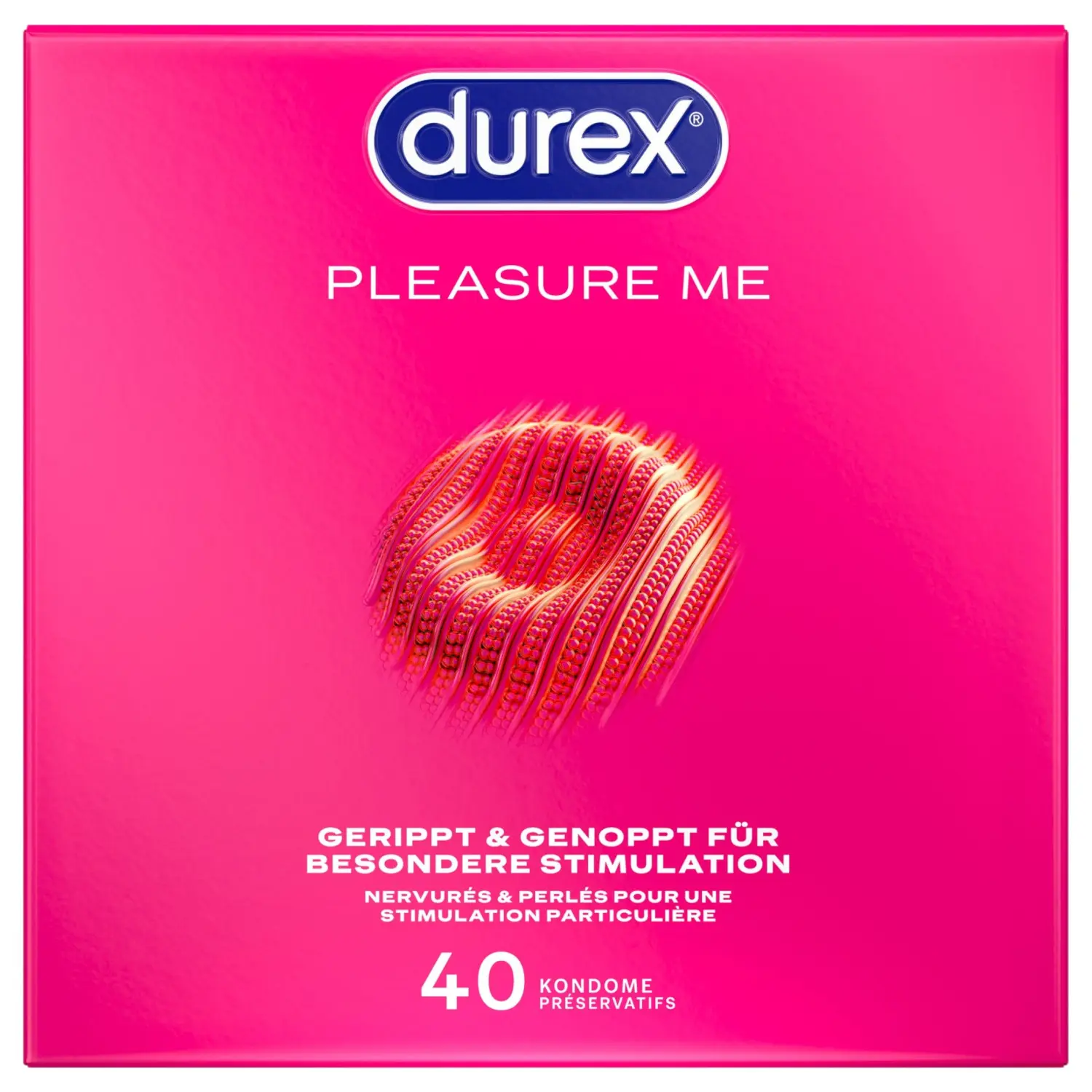 Durex - Pleasure Me kondom (40 ks)