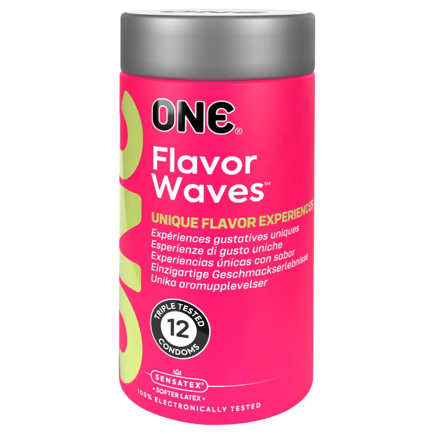 ONE Flavor Waves - ochucené kondomy - mix příchutí - 12 ks