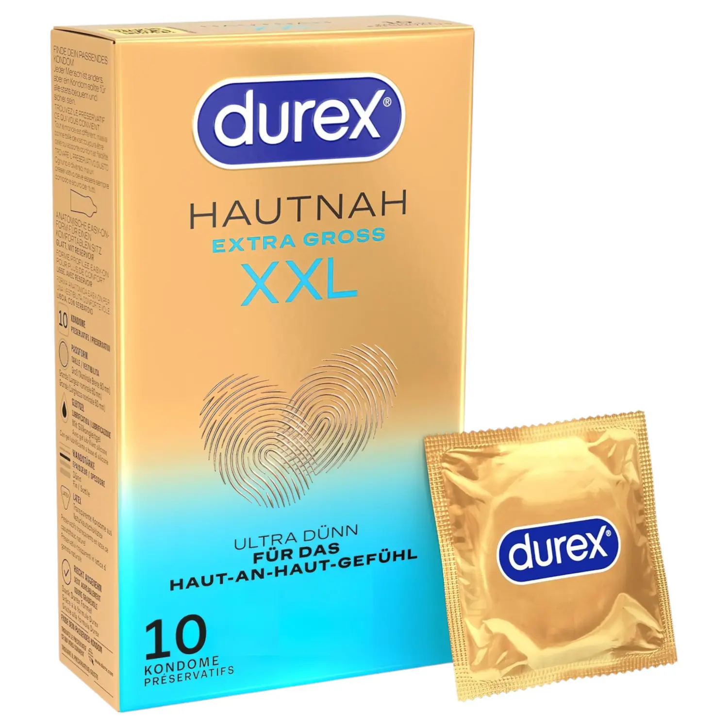 Durex - XXL extra velký kondom - 10 kusů