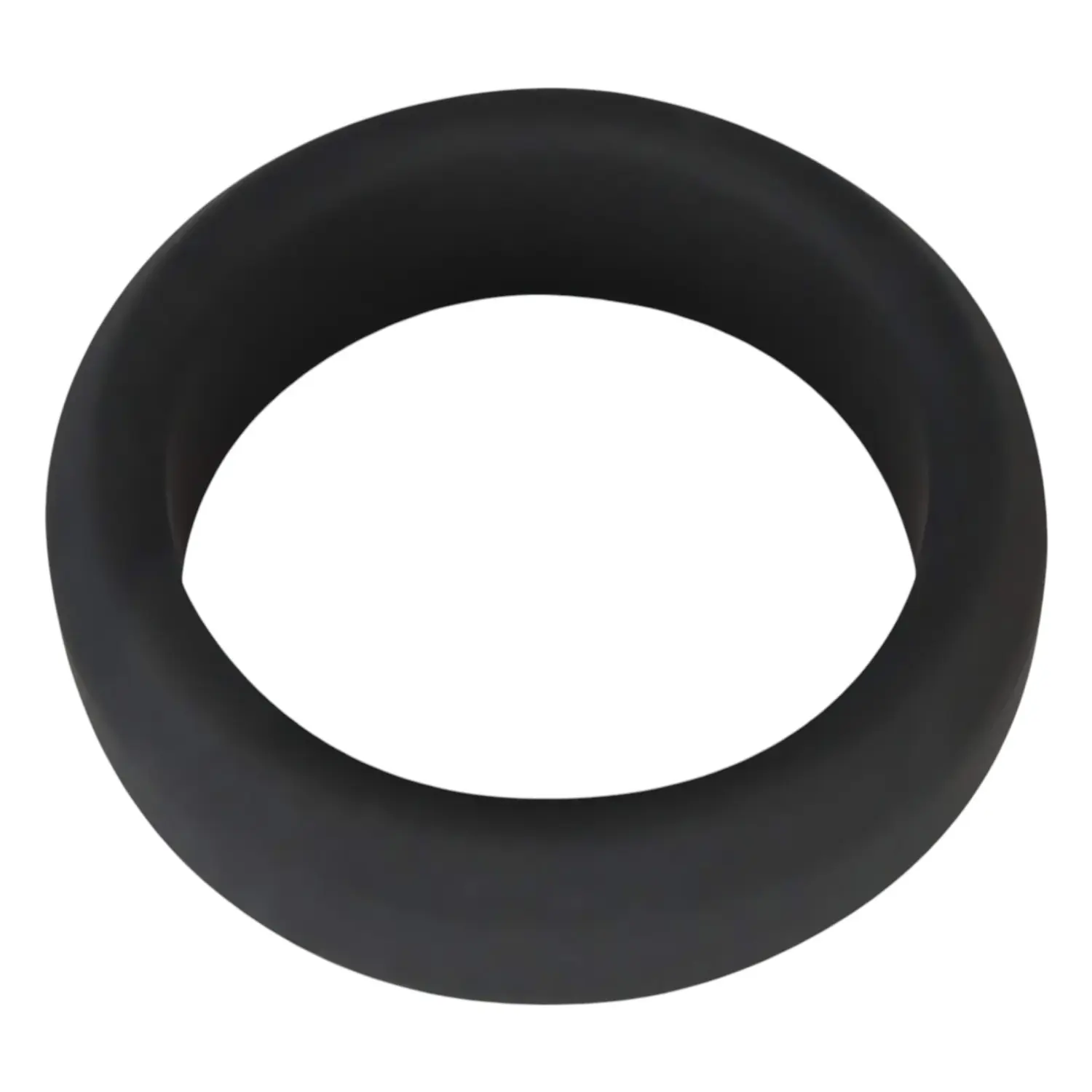Black Velvets - erekční kroužek silnostěnný 3,8 cm - černý