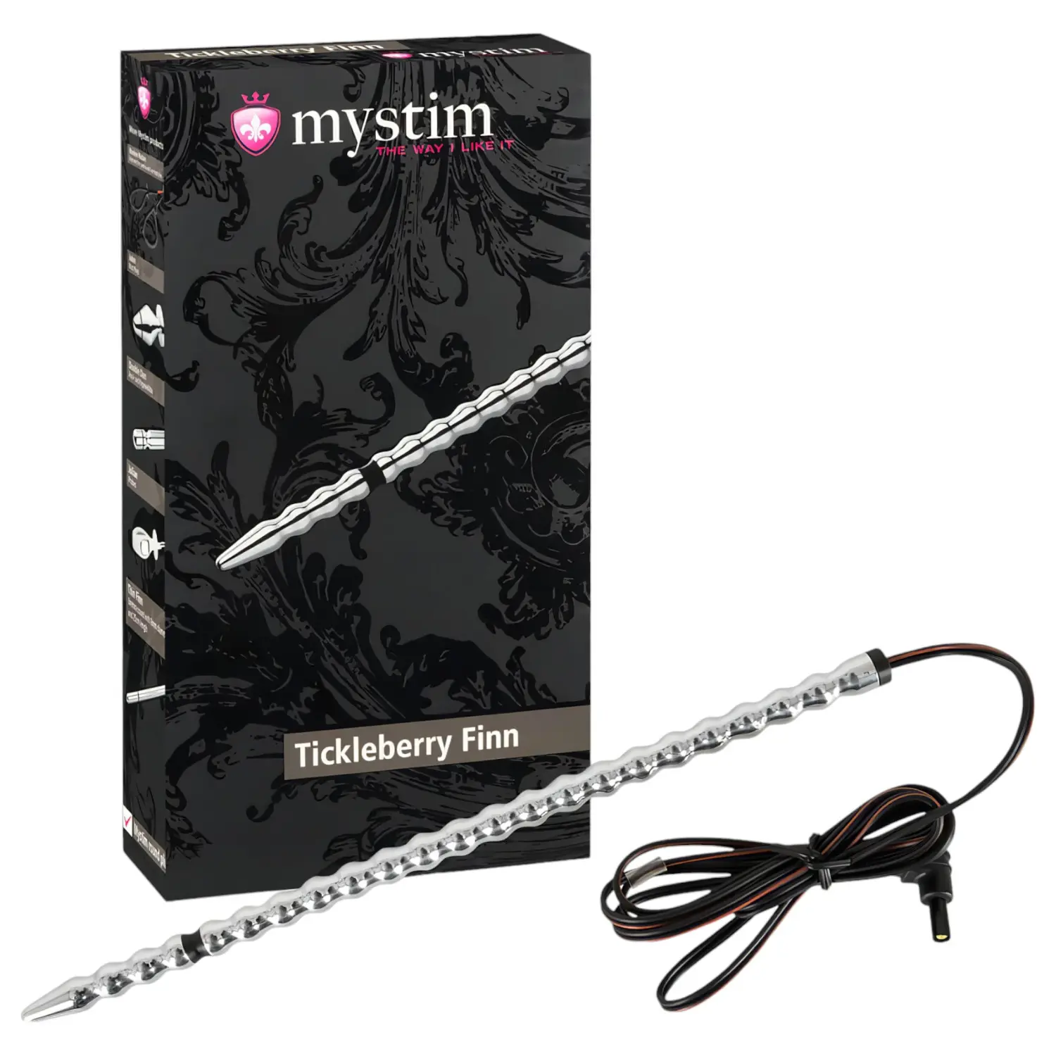 mystim Tickleberry Finn - elektro dilatátor s kuličkami