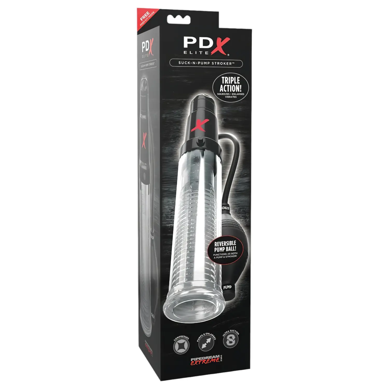Vakuová pumpa Pipedream PDX Elite Suck-N-Pump Stroker černá