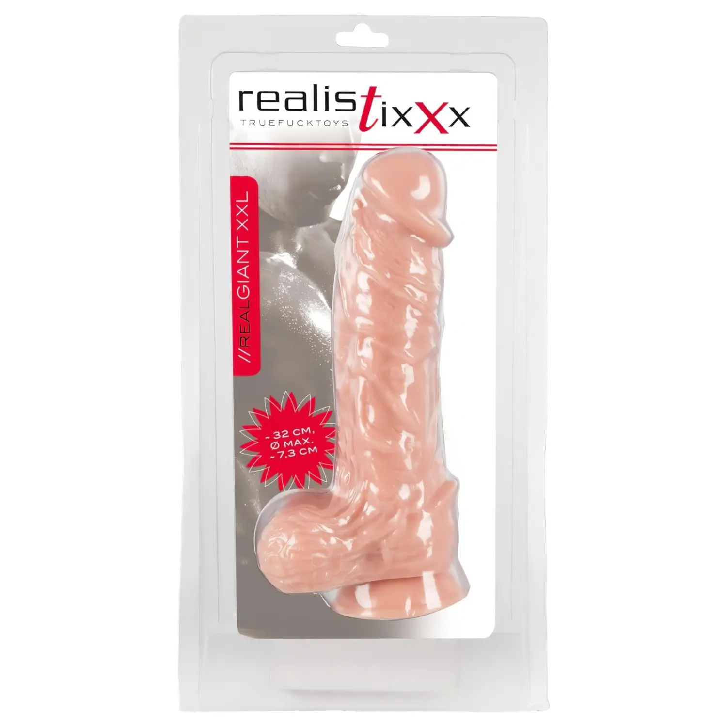 realistixxx Giant XXL - realistický dildo - 32 cm - tělová