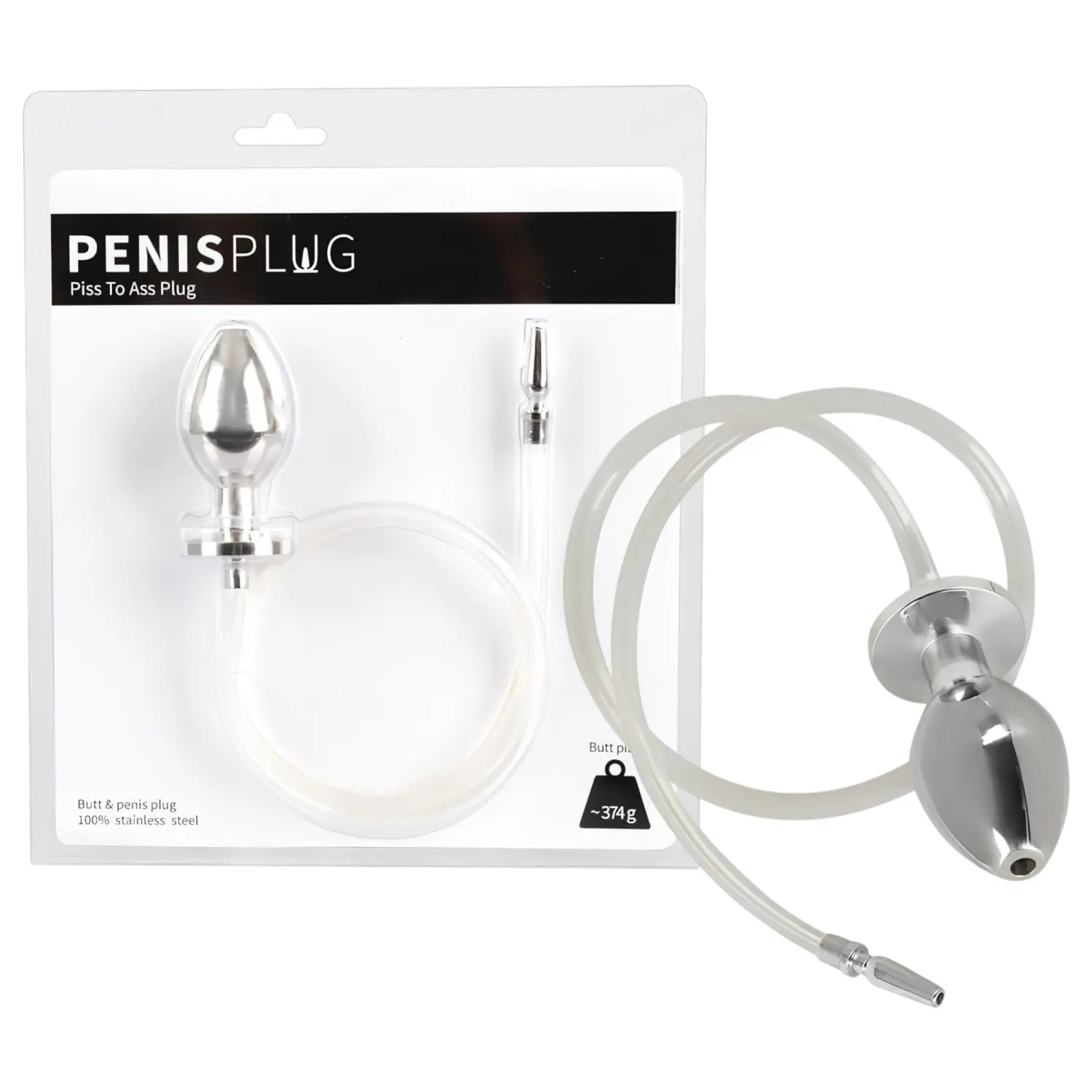 You2Toys - Piss to Ass Plug - dutá anální zátka s dilatátorem močové trubice