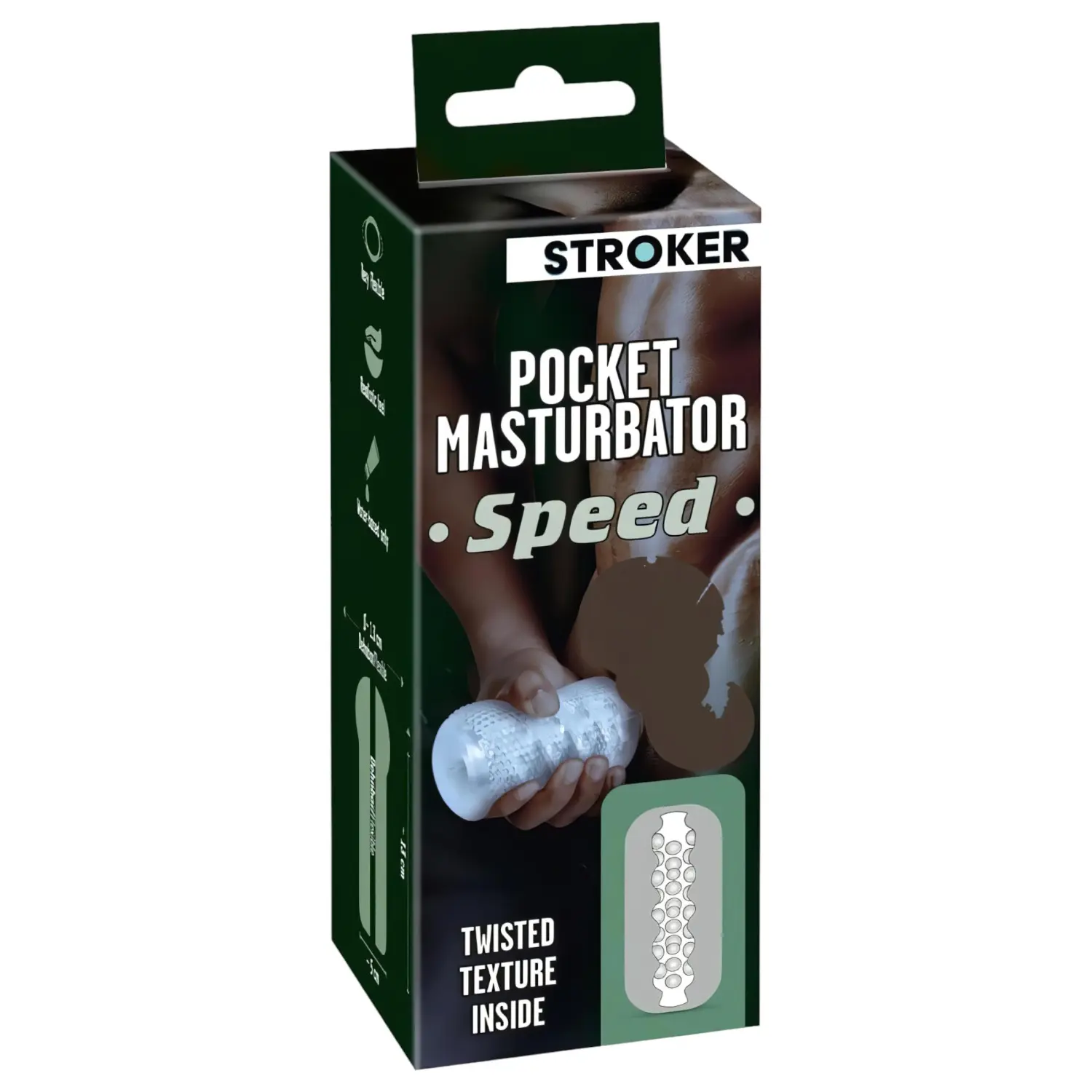 STROKER Speed - umělý anální masturbátor (průhledný)