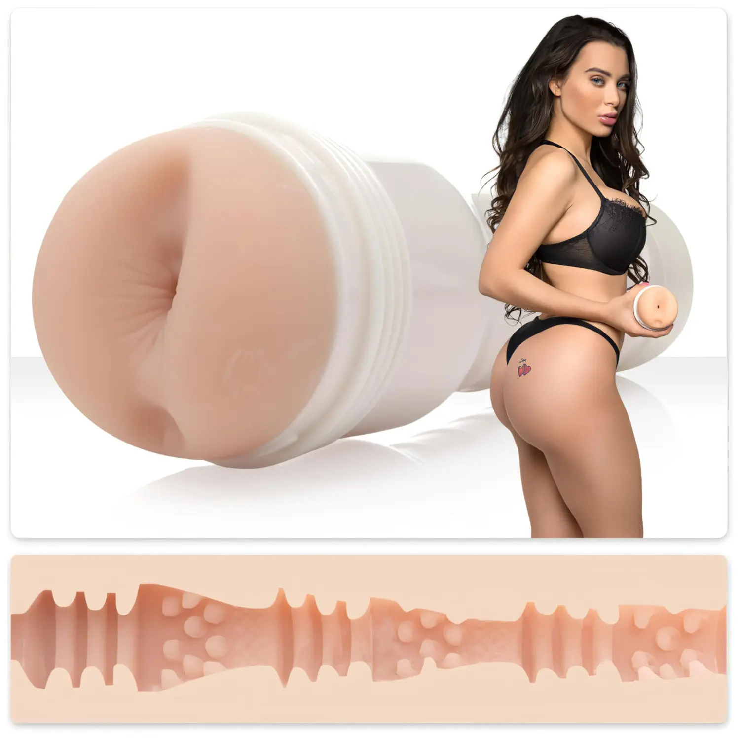 Fleshlight Lana Rhoades Karma - realistický anální masturbátor (tělové barvy)