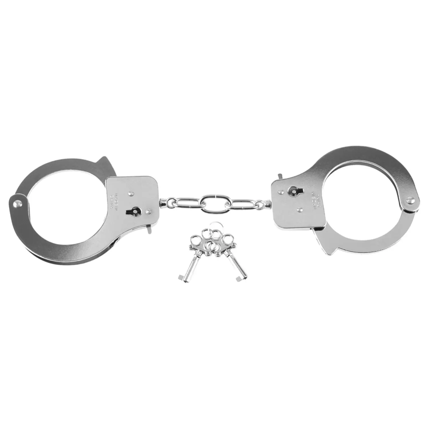 Fetish Fantasy - kovové pouta - designová - stříbrná