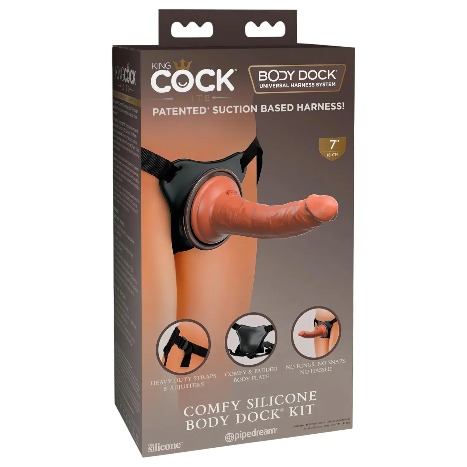Pipedream King Cock Elite Comfy Silicone Body Dock