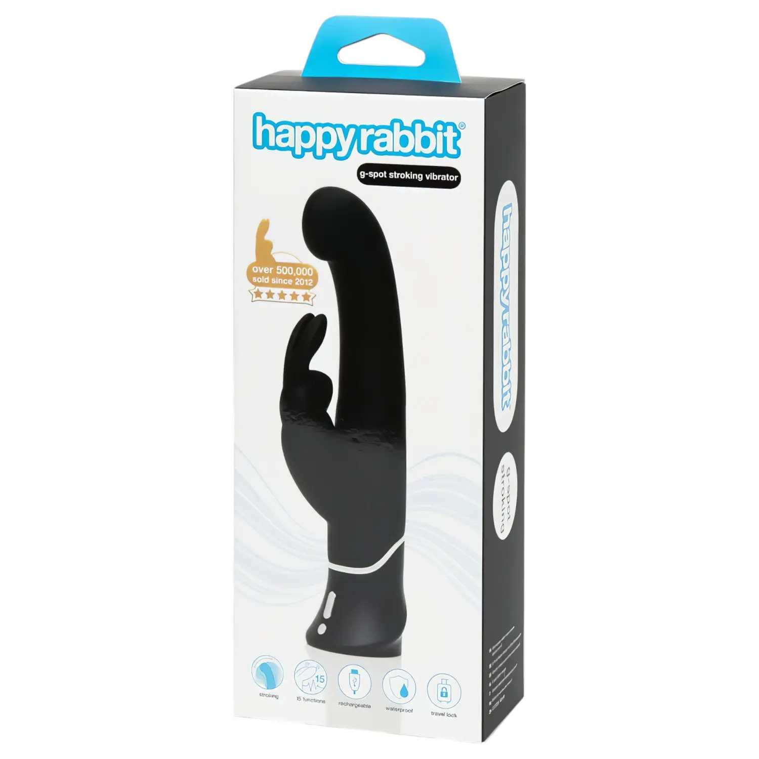 Happyrabbit - vibrátor na bod G s výkyvnou hlavicí a ramenem na klitoris