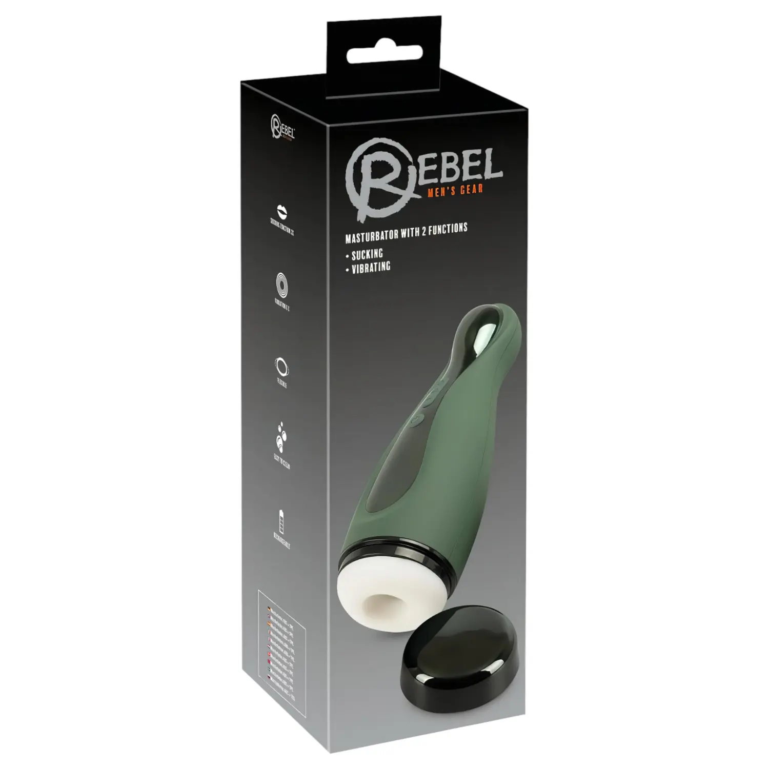 Rebel - masturbátor sání a vibrace - dobíjecí