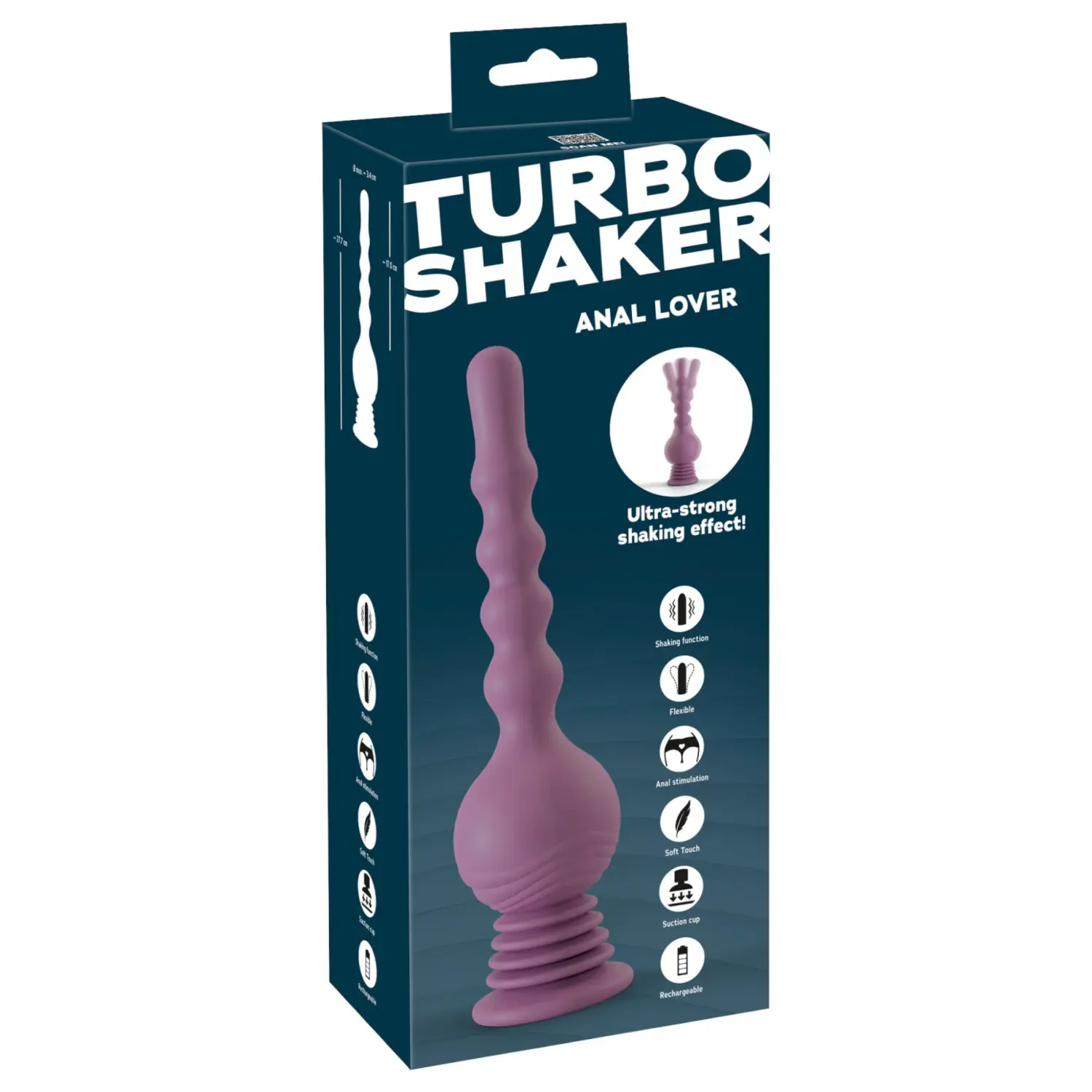 You2Toys - anální vibrátor Turbo Shaker - fialový