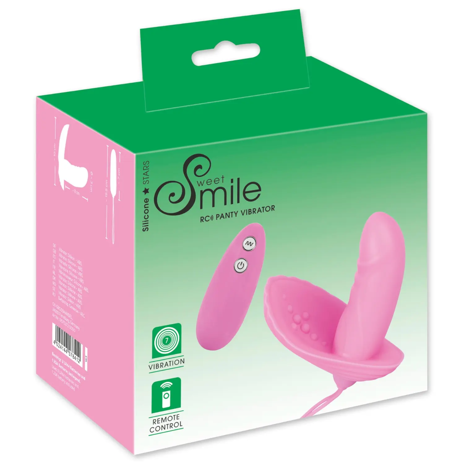 SMILE Shelly - vibrační venušin klenot - dálkové ovládání - růžová