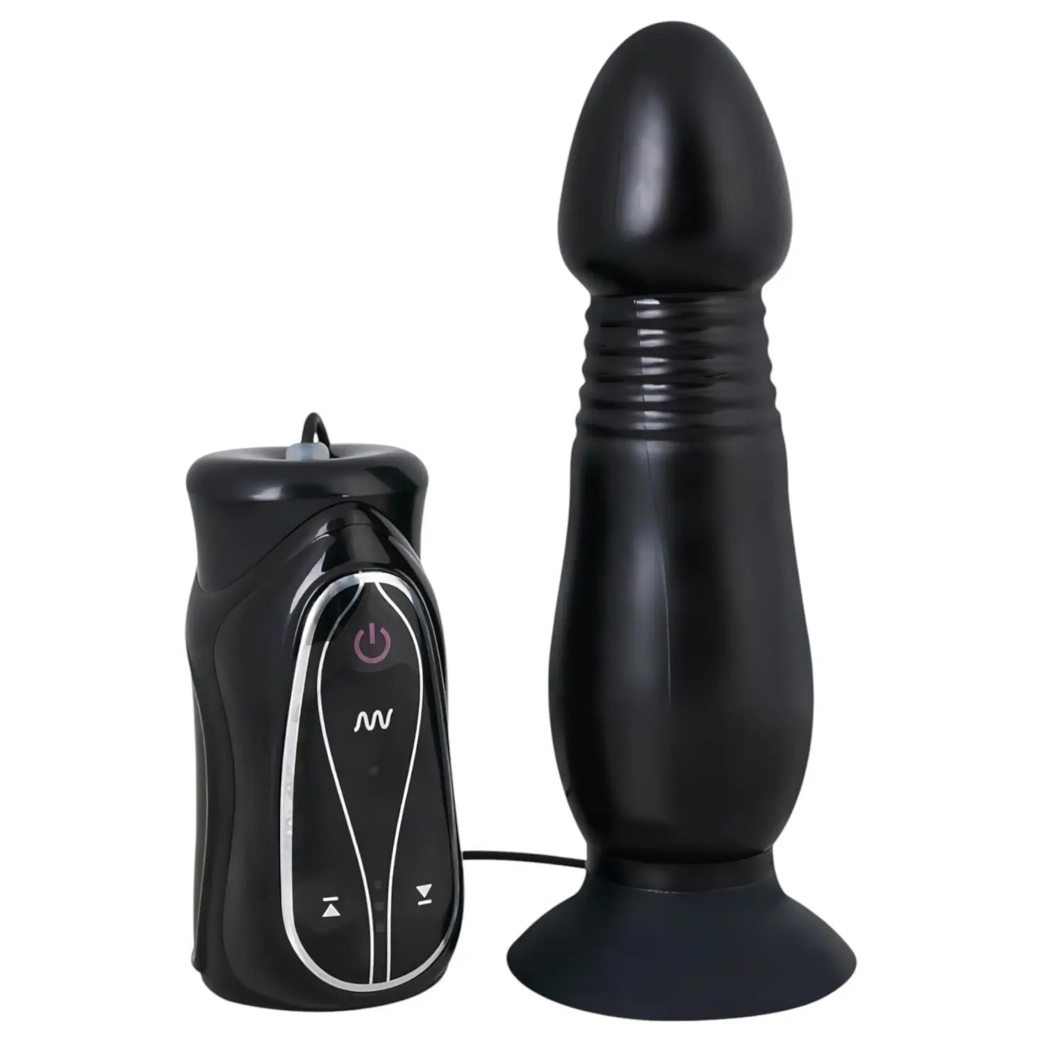 You2Toys - přirážecí anální vibrátor (černý)