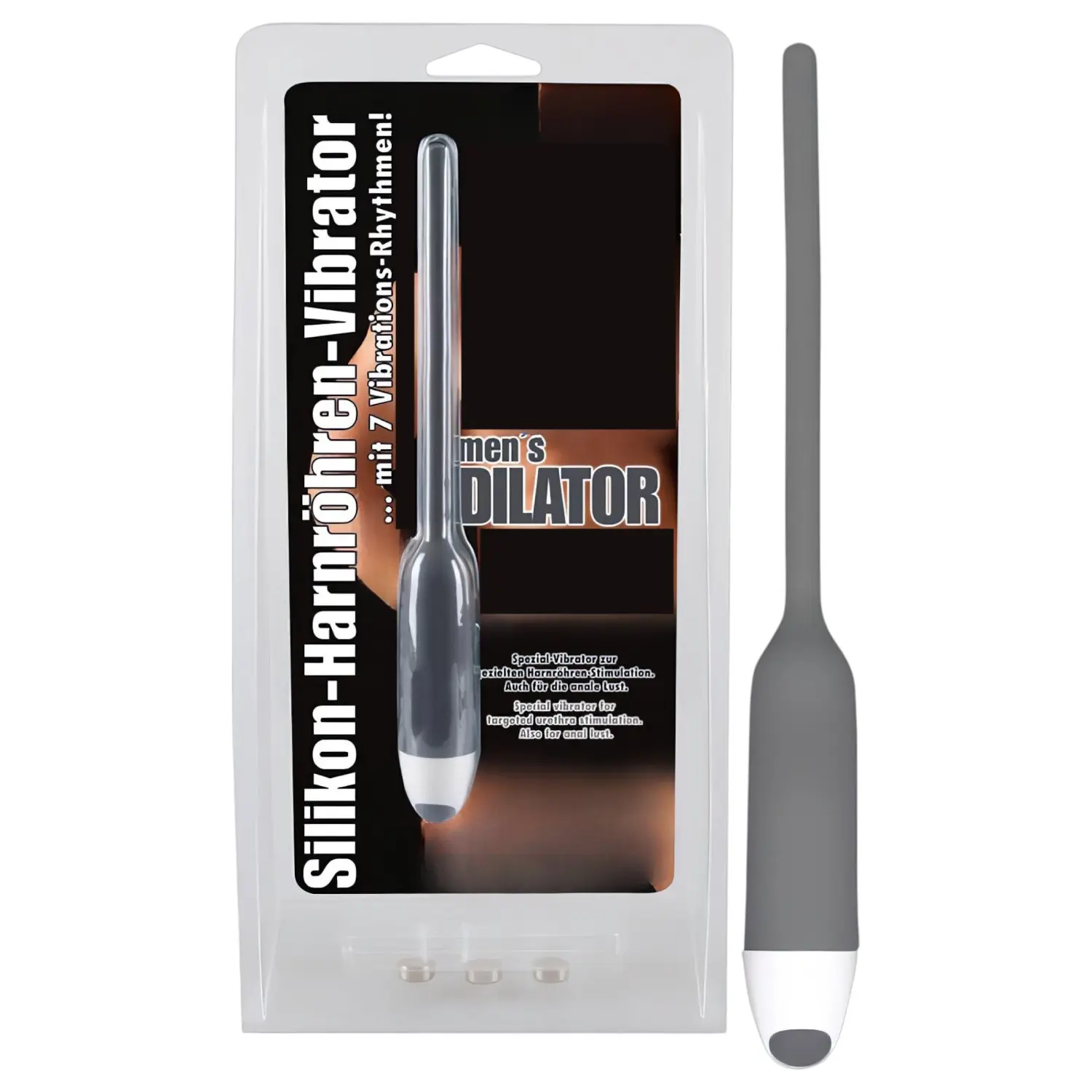 You2Toys - dilatátor penisu - vibrační silikonový - šedý 6 mm