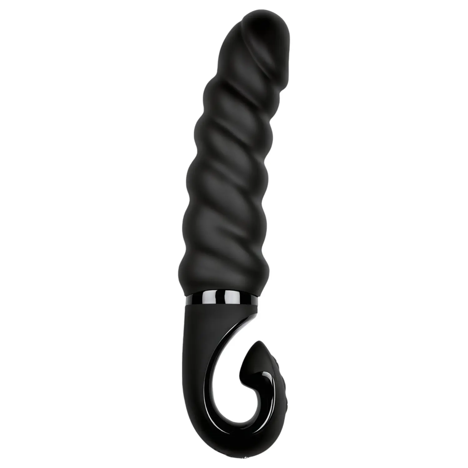 Gvibe - vibrátor pro G-bod - dobíjecí, voděodolný silikon - černý