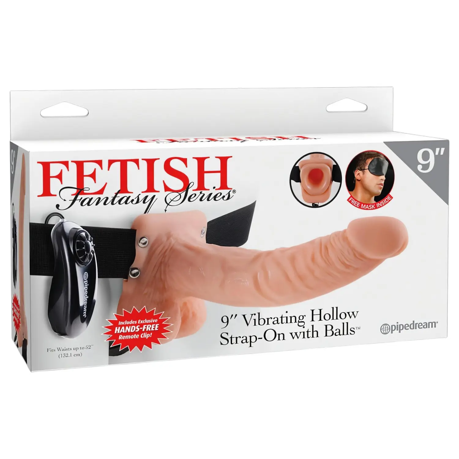 Pipedream - Fetish Strap-on 9 - nasazovací vibrátor (přírodní)