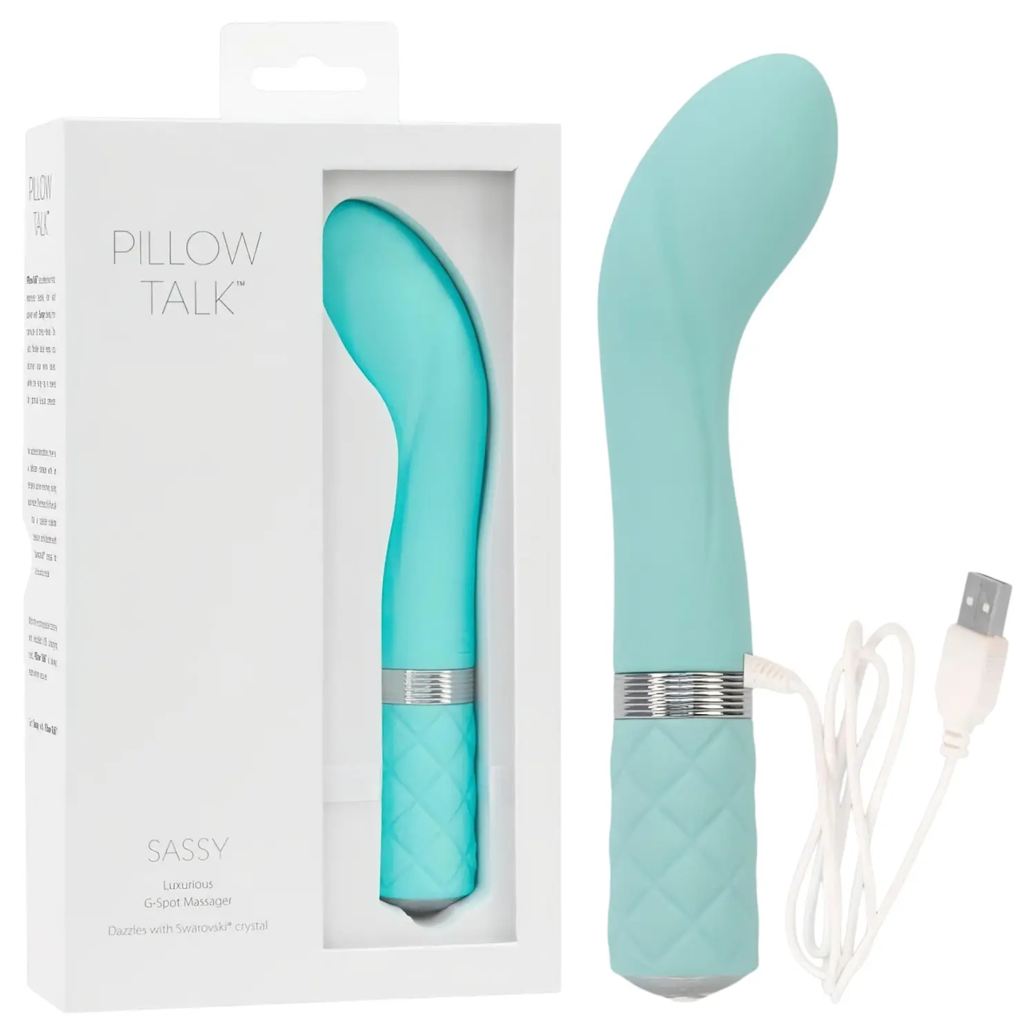 Pillow Talk Sassy - vibrátor na bod G - dobíjecí - tyrkysový
