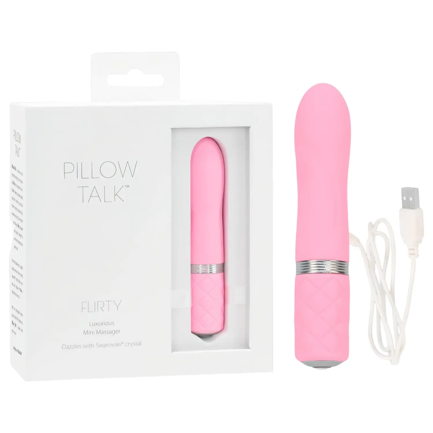 Pillow Talk Flirty - vibrátor na klitoris - dobíjecí - růžový