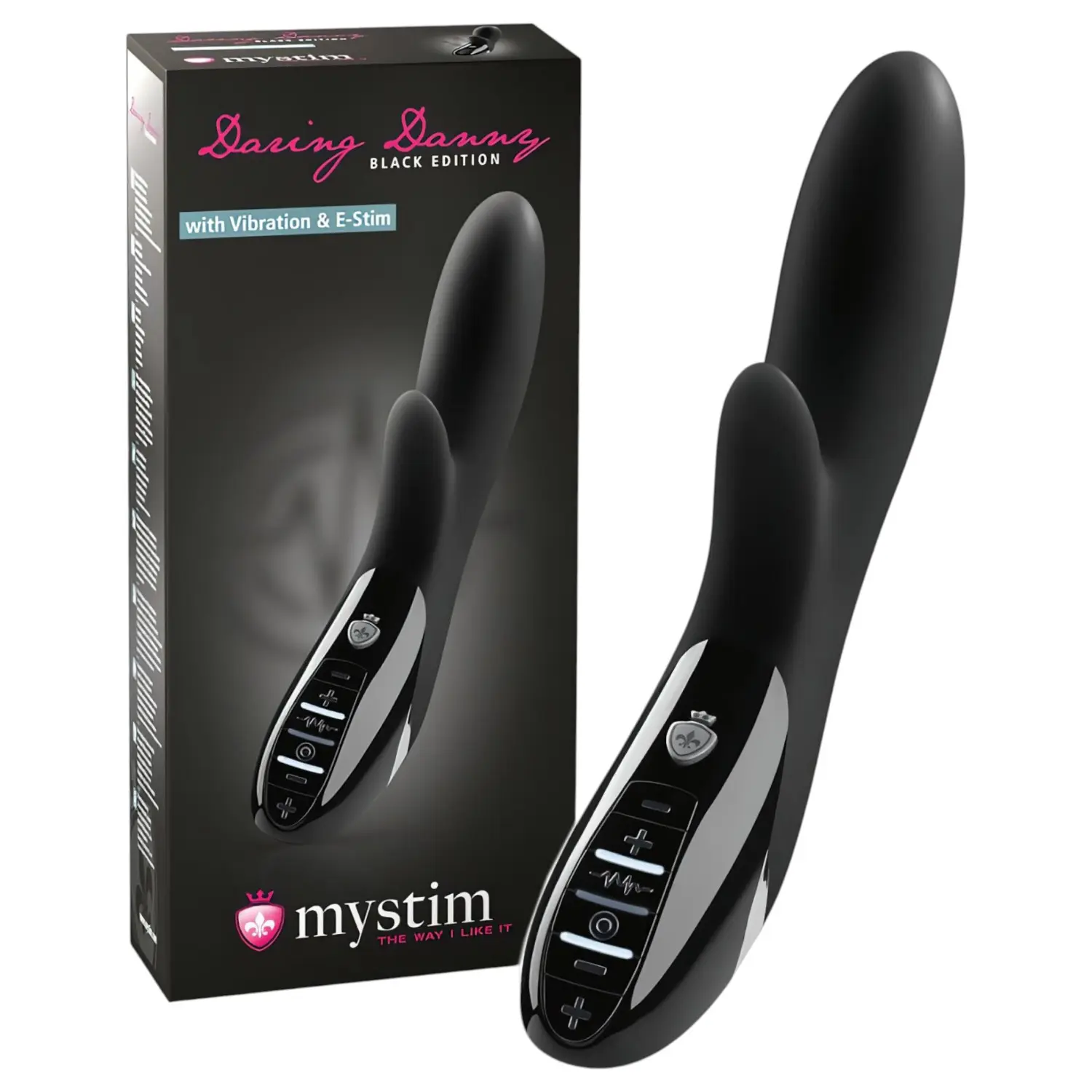 mystim Daring Danny - elektro-stimulační vibrátor (černý)