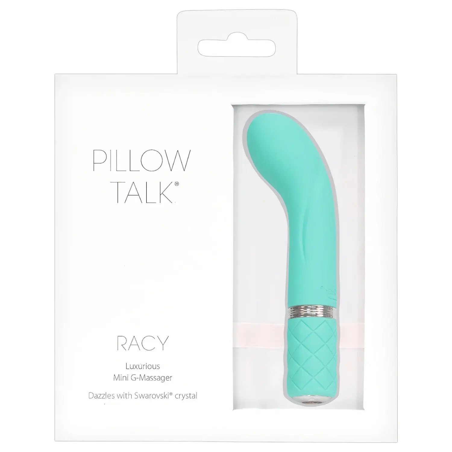 Pillow Talk Racy - vibrátor na G-bod - úzký - dobíjecí - tyrkysový
