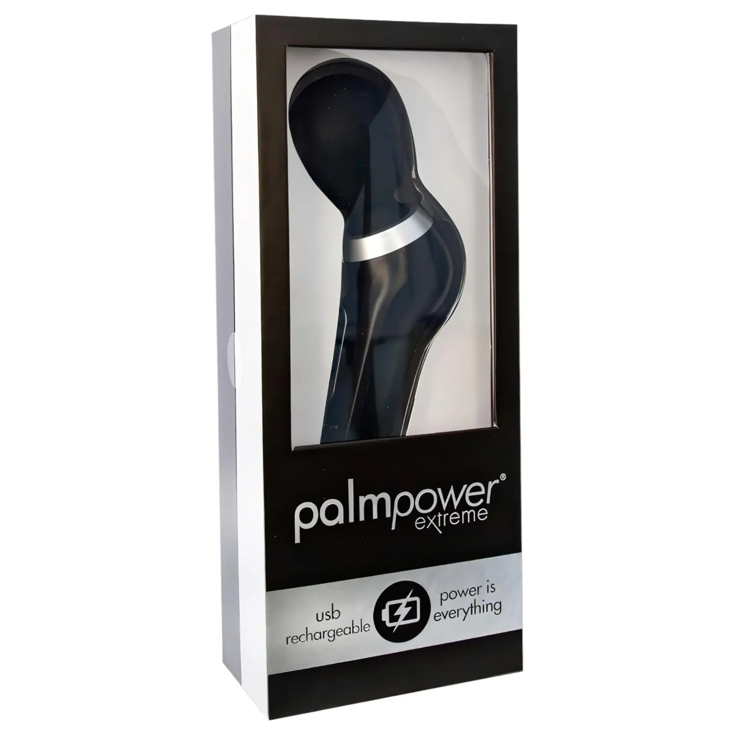 PalmPower Extreme - masážní vibrátor - dobíjecí - černý