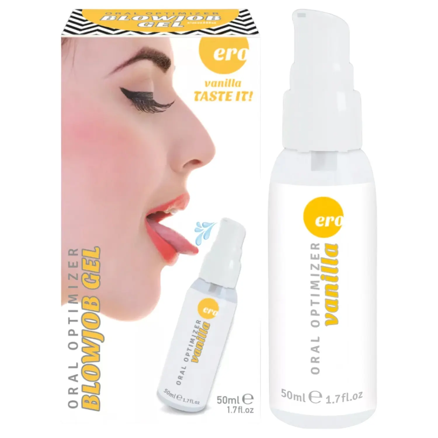 HOT - Blowjob Gel - lubrikační gel na orální sex - vanilka (50 ml)
