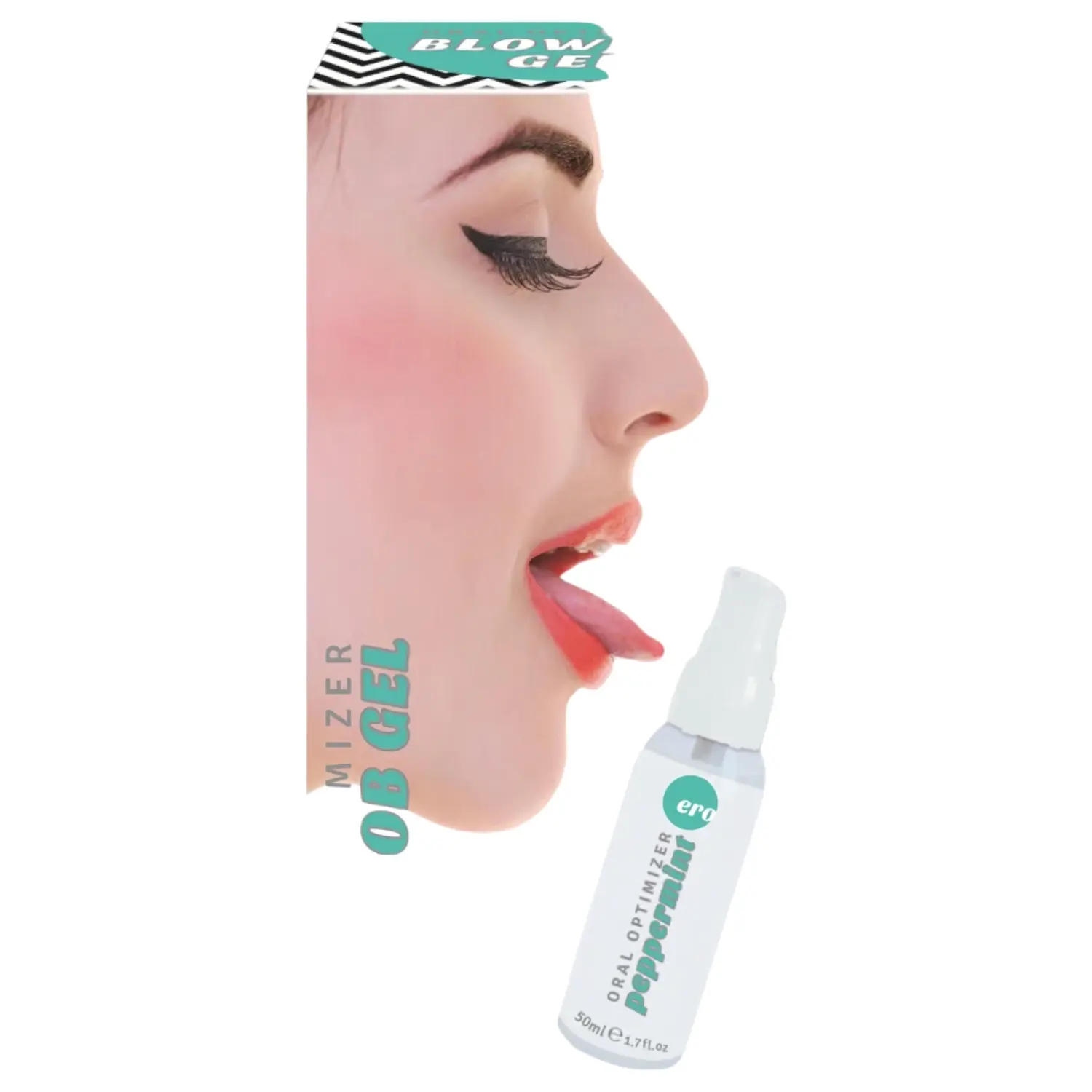 HOT - Blowjob Gel - orální lubrikační gel - máta peprná (50 ml)