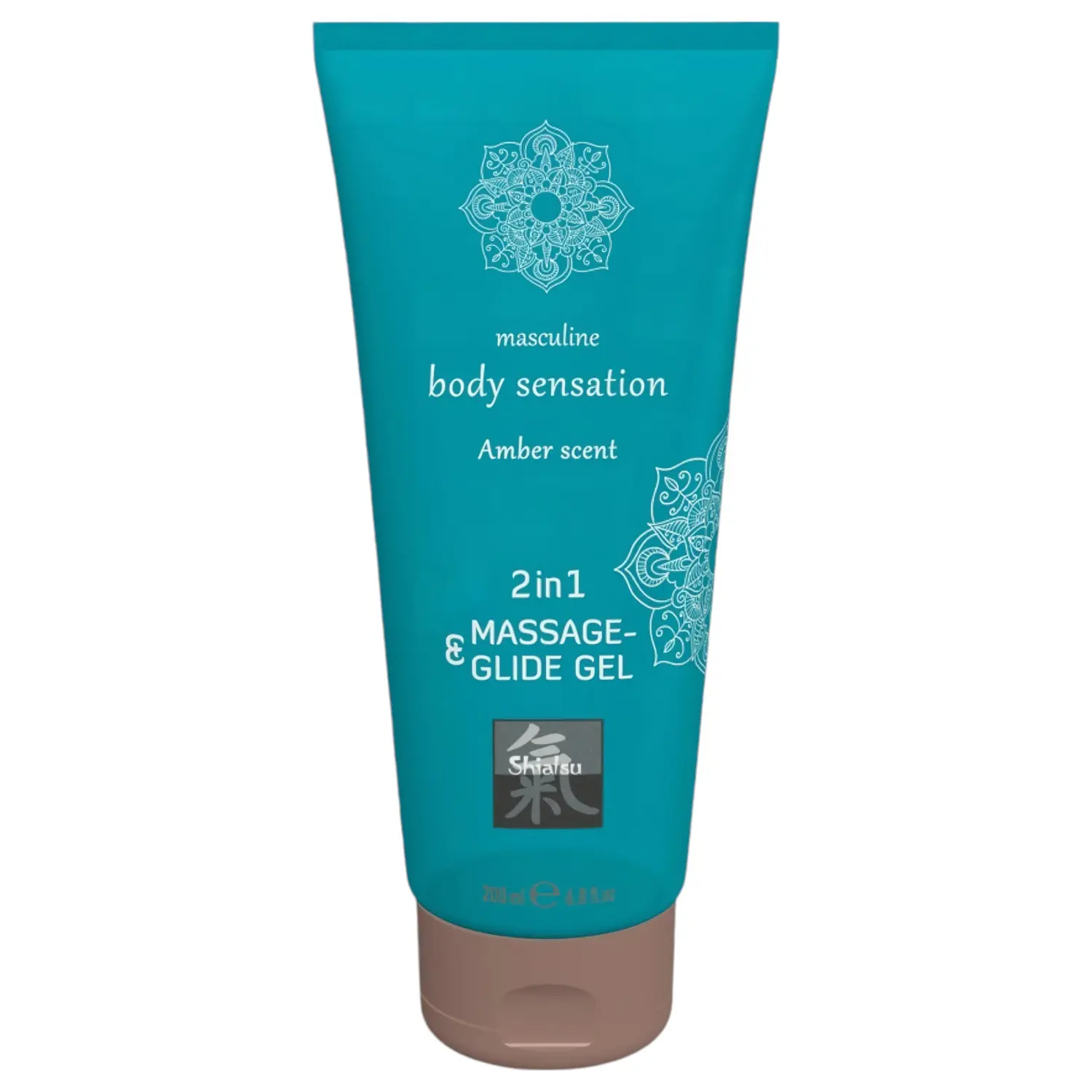 HOT - Shiatsu 2v1 Amber Scent - masážní lubrikant - ambra (200 ml)