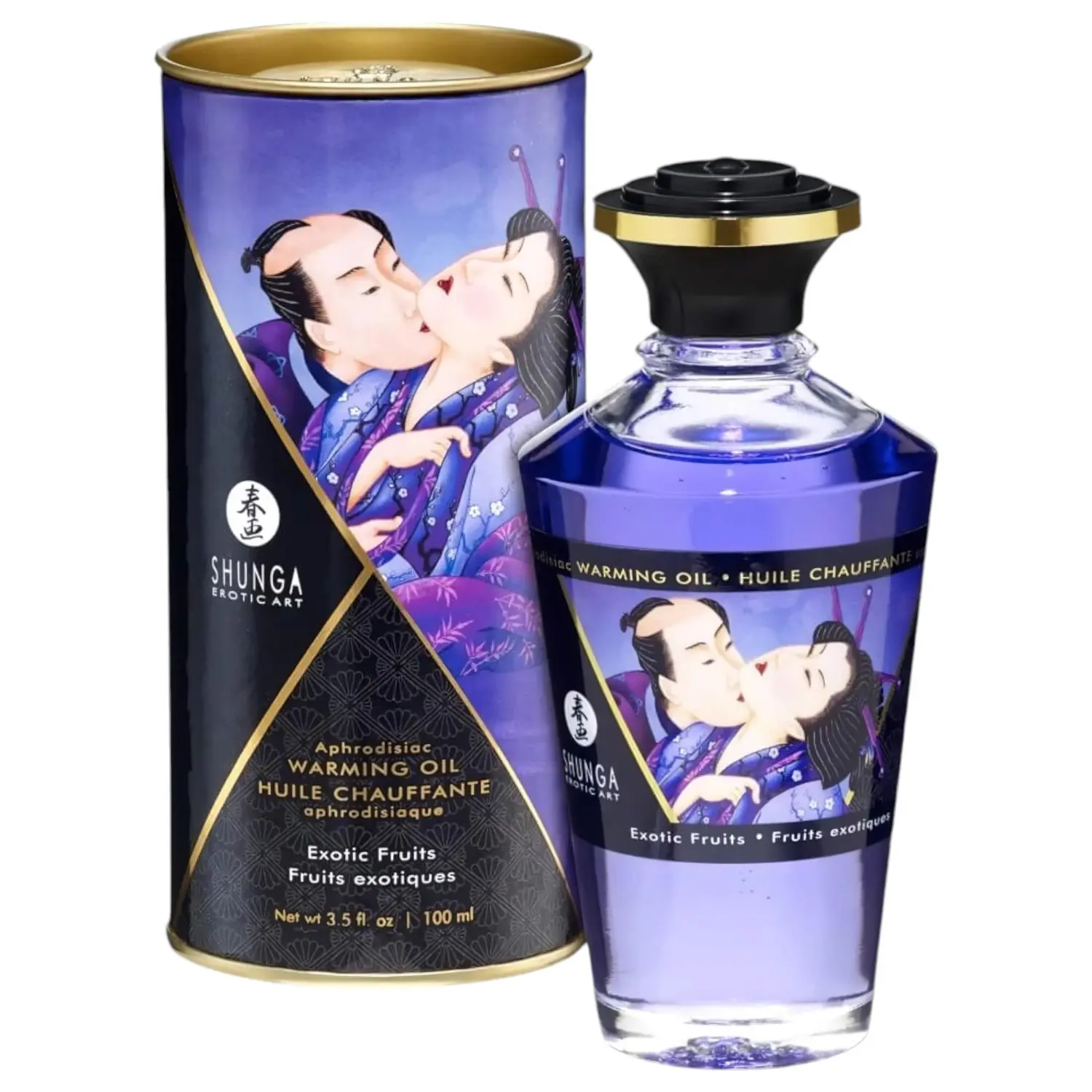 Shunga Oil Massage Heat Exotic Fruits 100ml