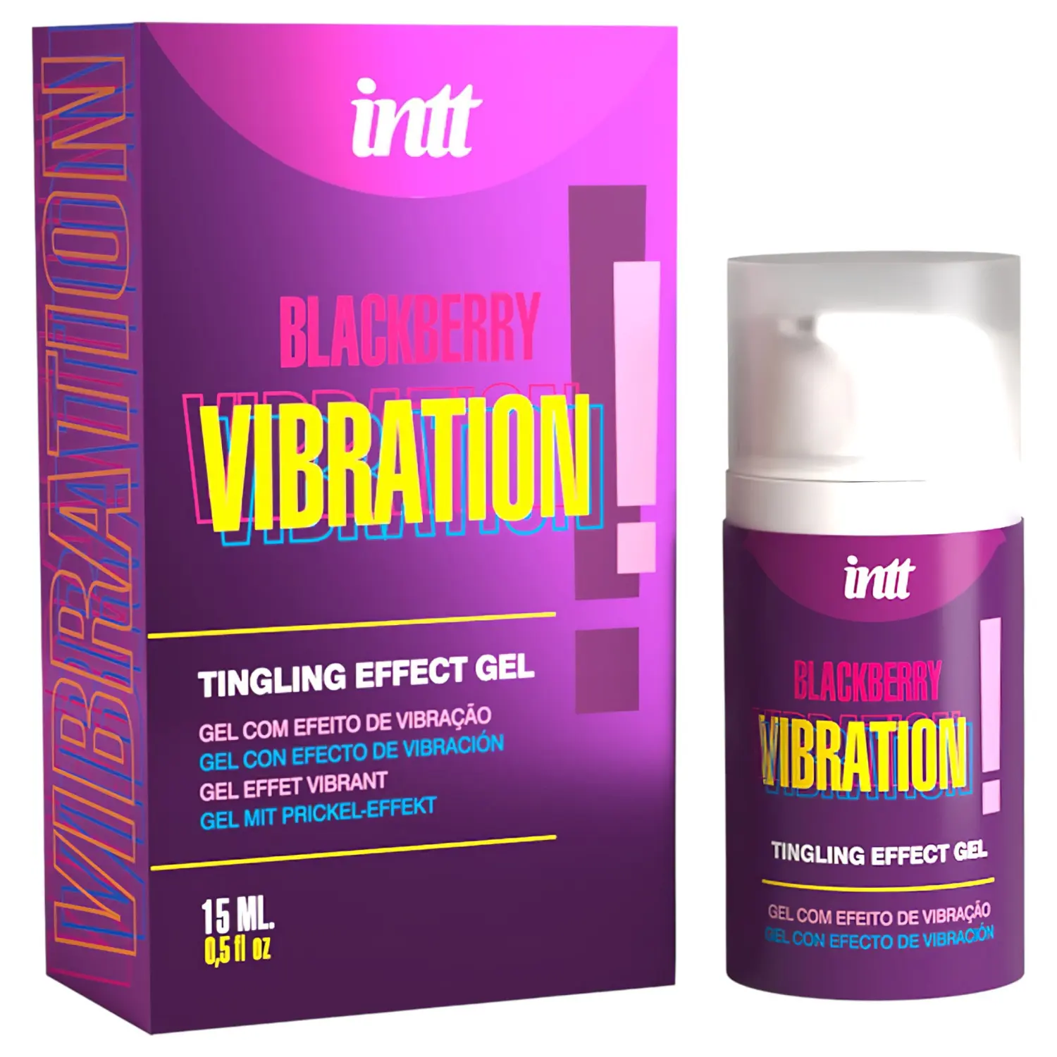 Intt Vibration! - tekutý vibrátor - ostružina - 15 ml