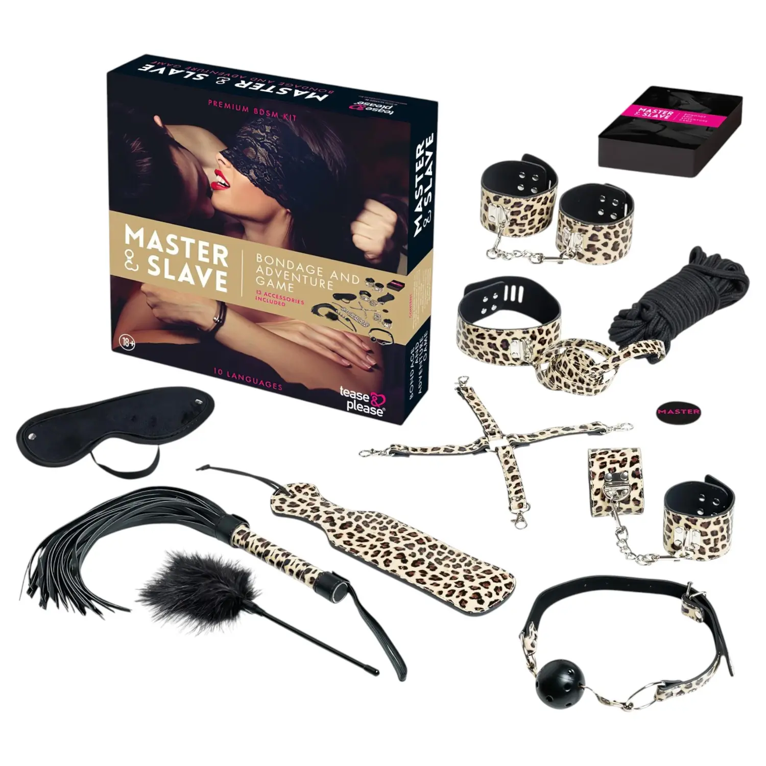 tease & please - Master & Slave - prémiová BDSM dobrodružná sada pro páry (13dílná)