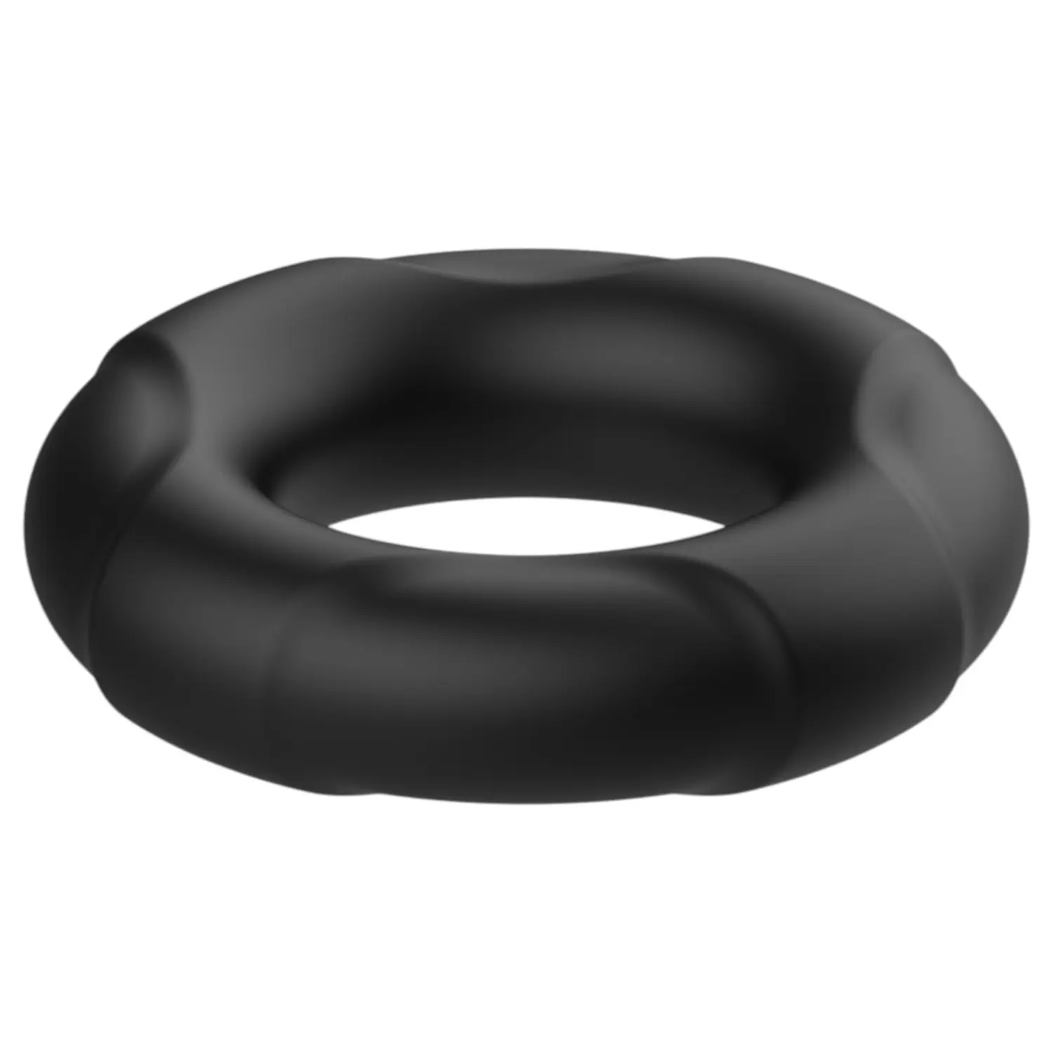 Pulselock Cirkl - silikonový kroužek na penis (černý) - 18 mm