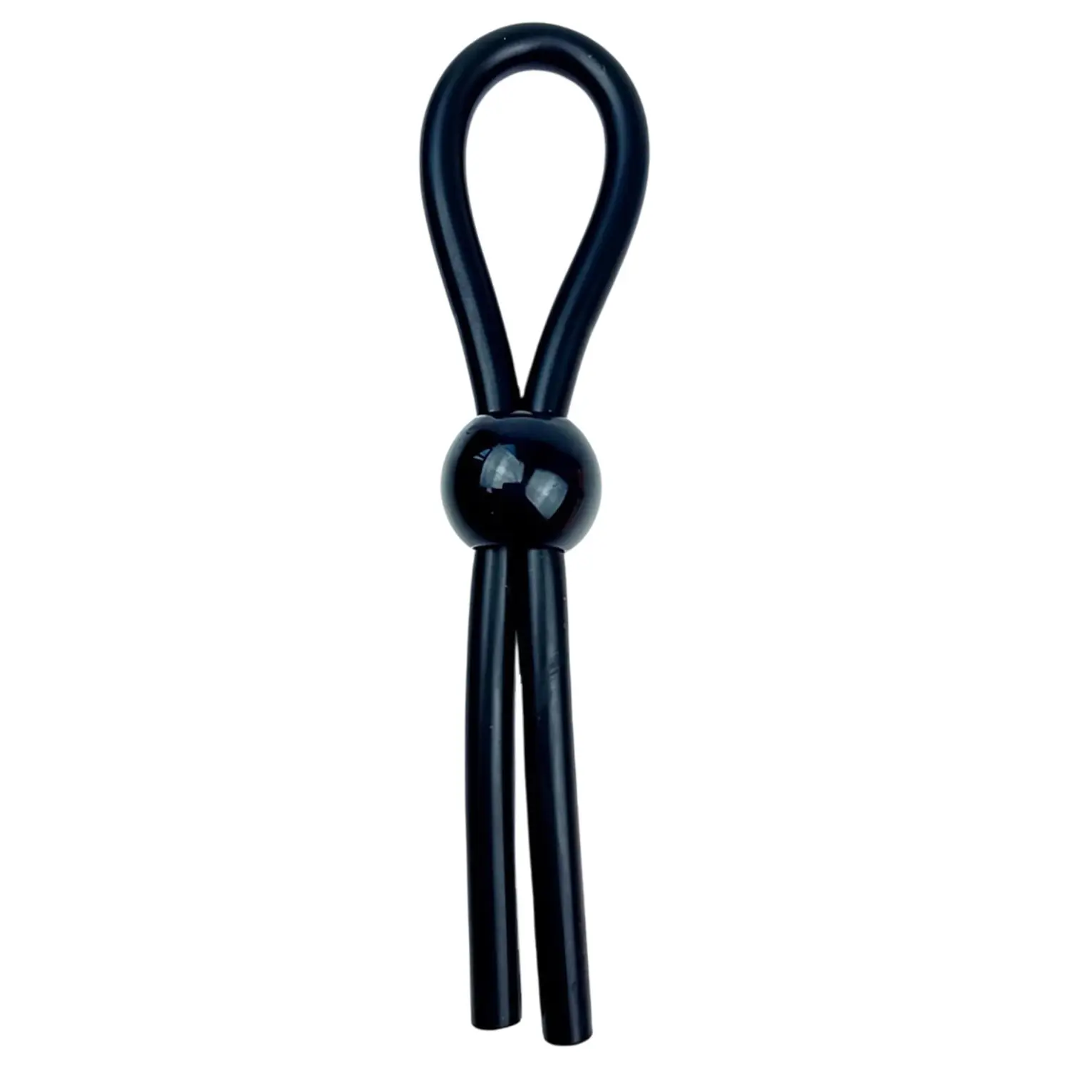 Pulselock Forge - nastavitelný silikonový lasový erekční kroužek (černý)