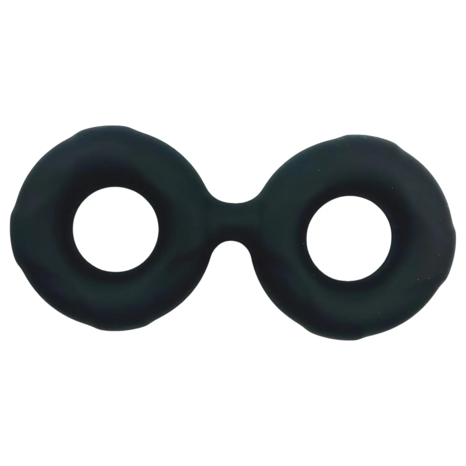 Pulselock Taur - dvojitý kroužek na penis a varlata (černý) - 25 mm