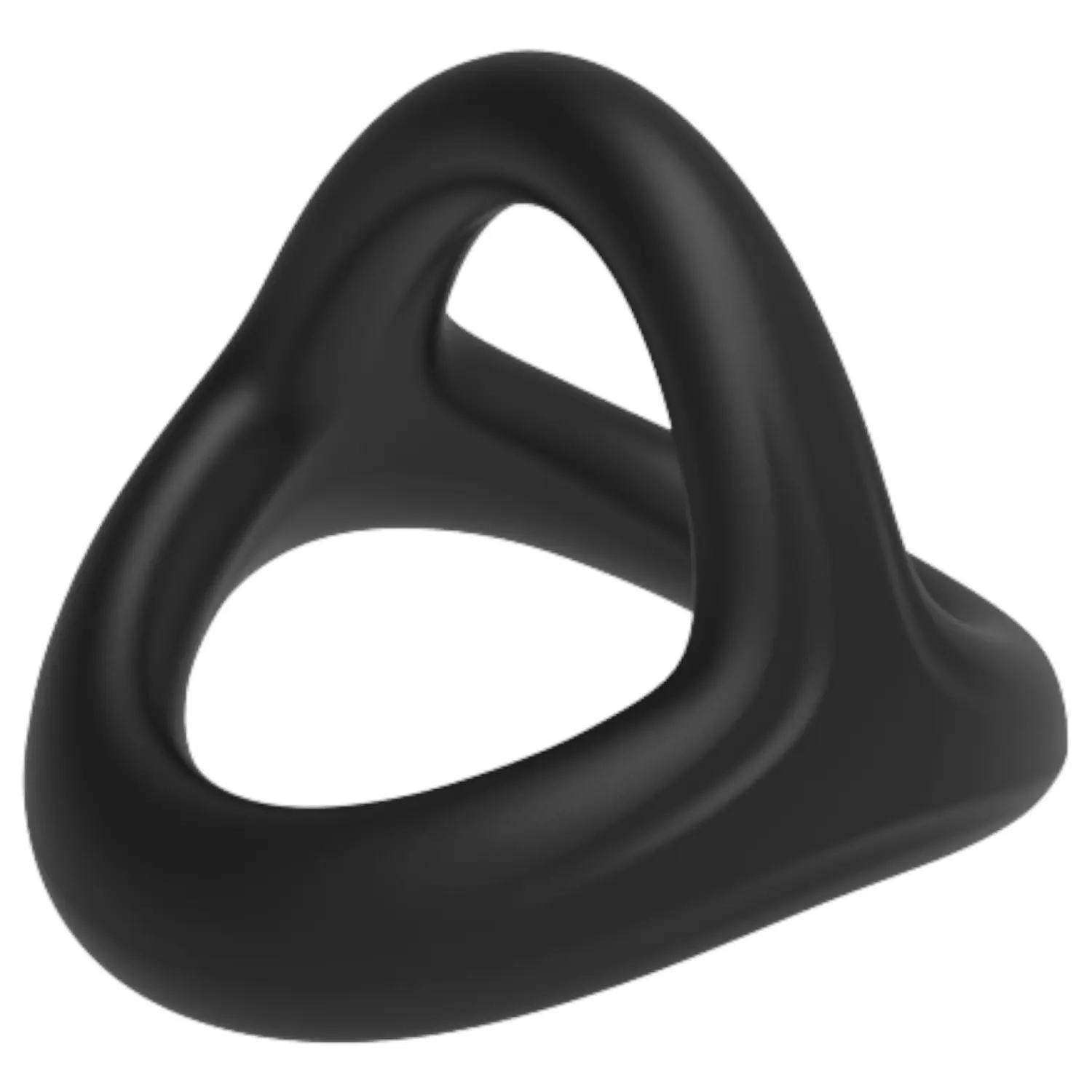 Pulselock Taur - Y‑tvarovaný kroužek na penis a varlata (černý) - S