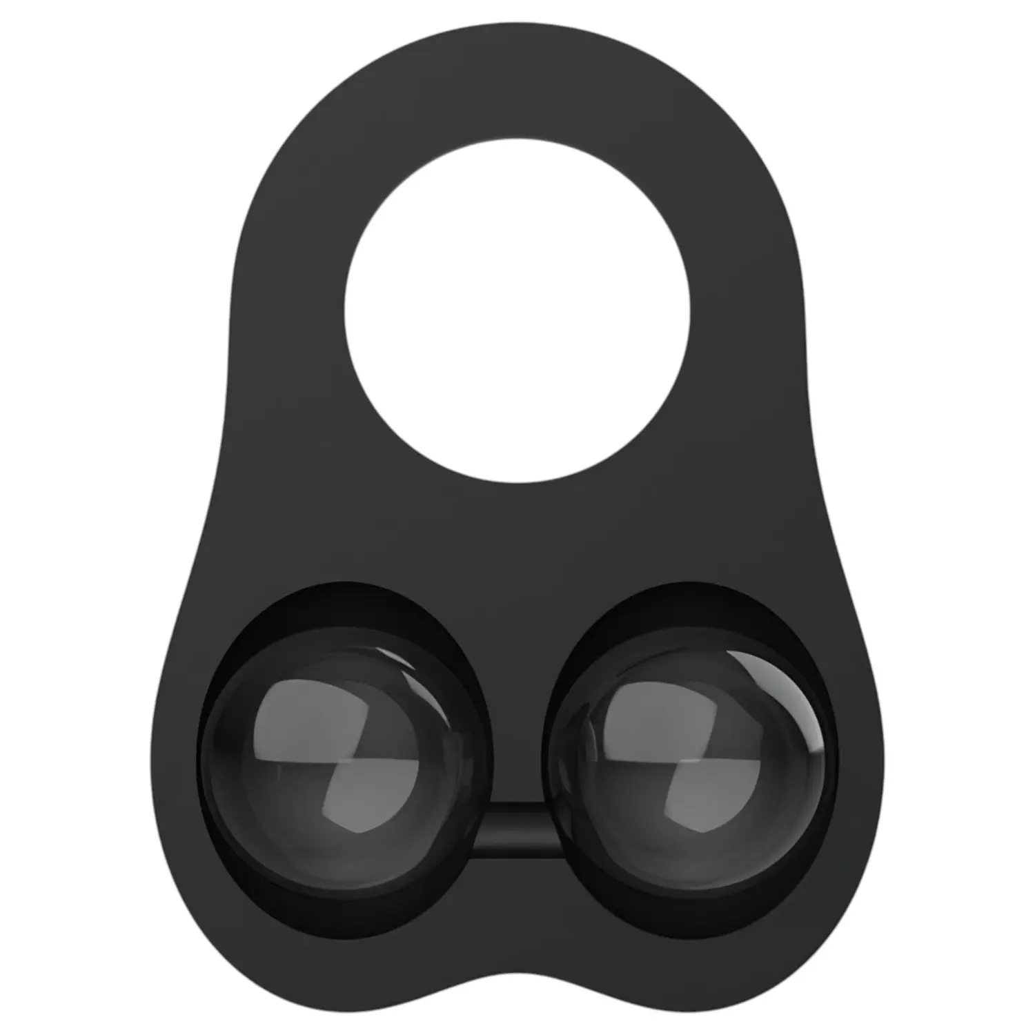Pulselock Taur - silikonový kroužek na varlata se závažími (černý)
