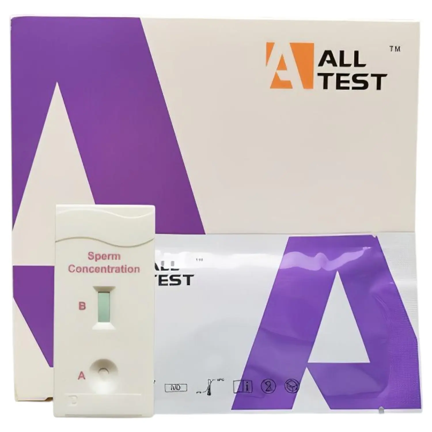 Rychlotest koncentrace spermií Alltest pro domácí použití (2 ks)
