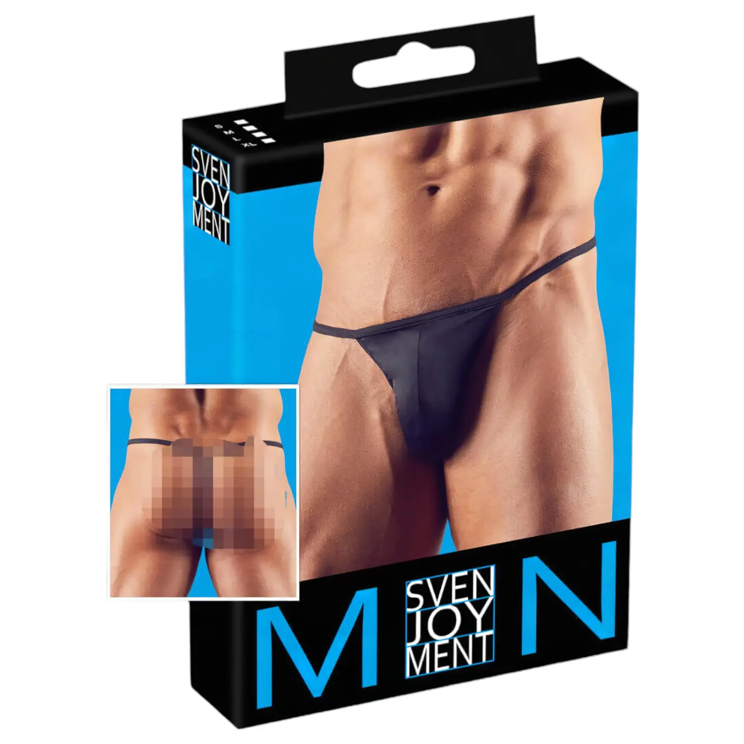 Svenjoyment - Mini tanga pro muže (černá) -