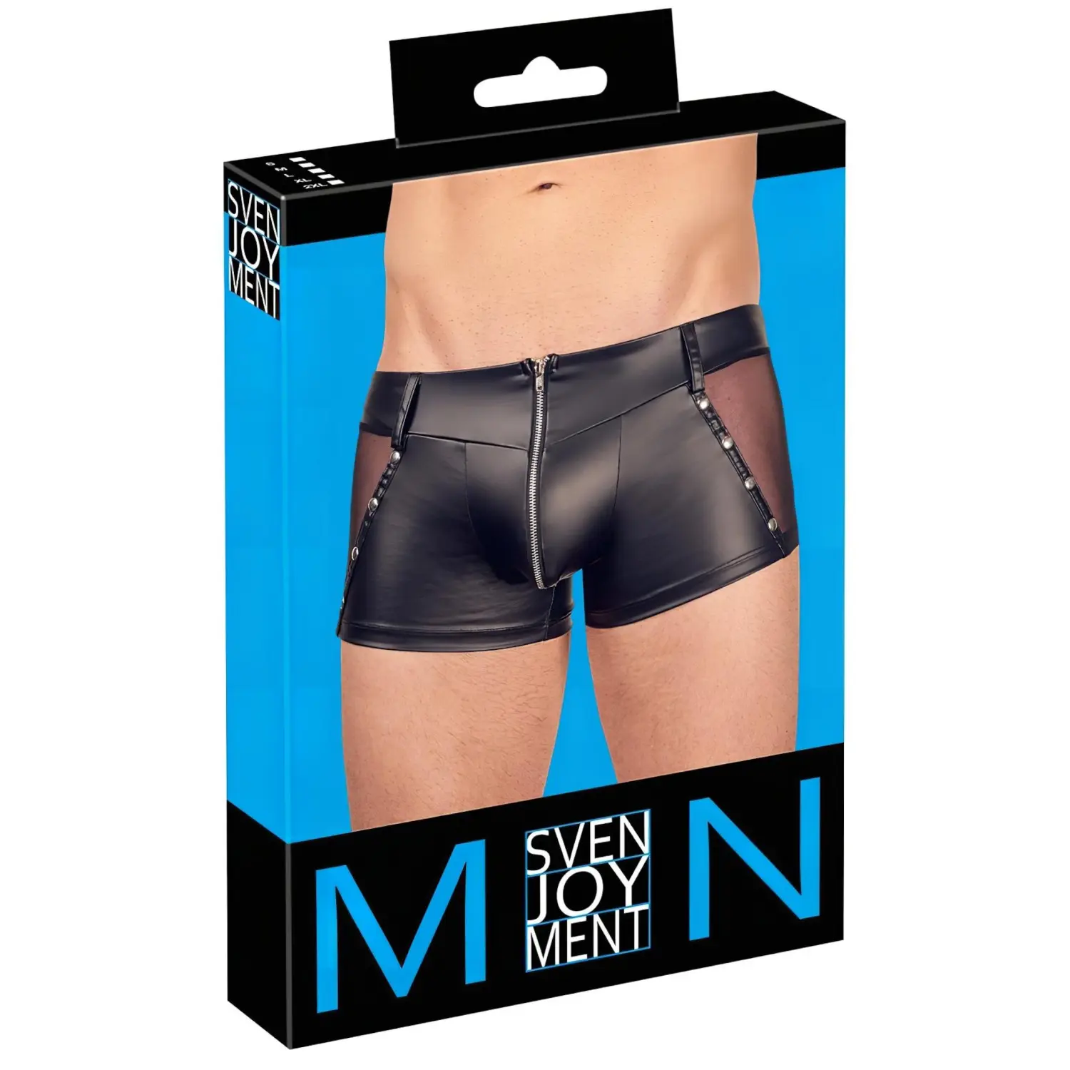 Svenjoyment - pánské lesklé boxérky - černé -