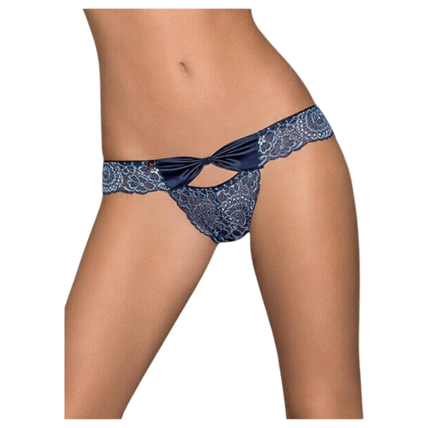 Kalhotky Obsessive Auroria panties Barva: Modrá - tmavě, Velikost: S/M
