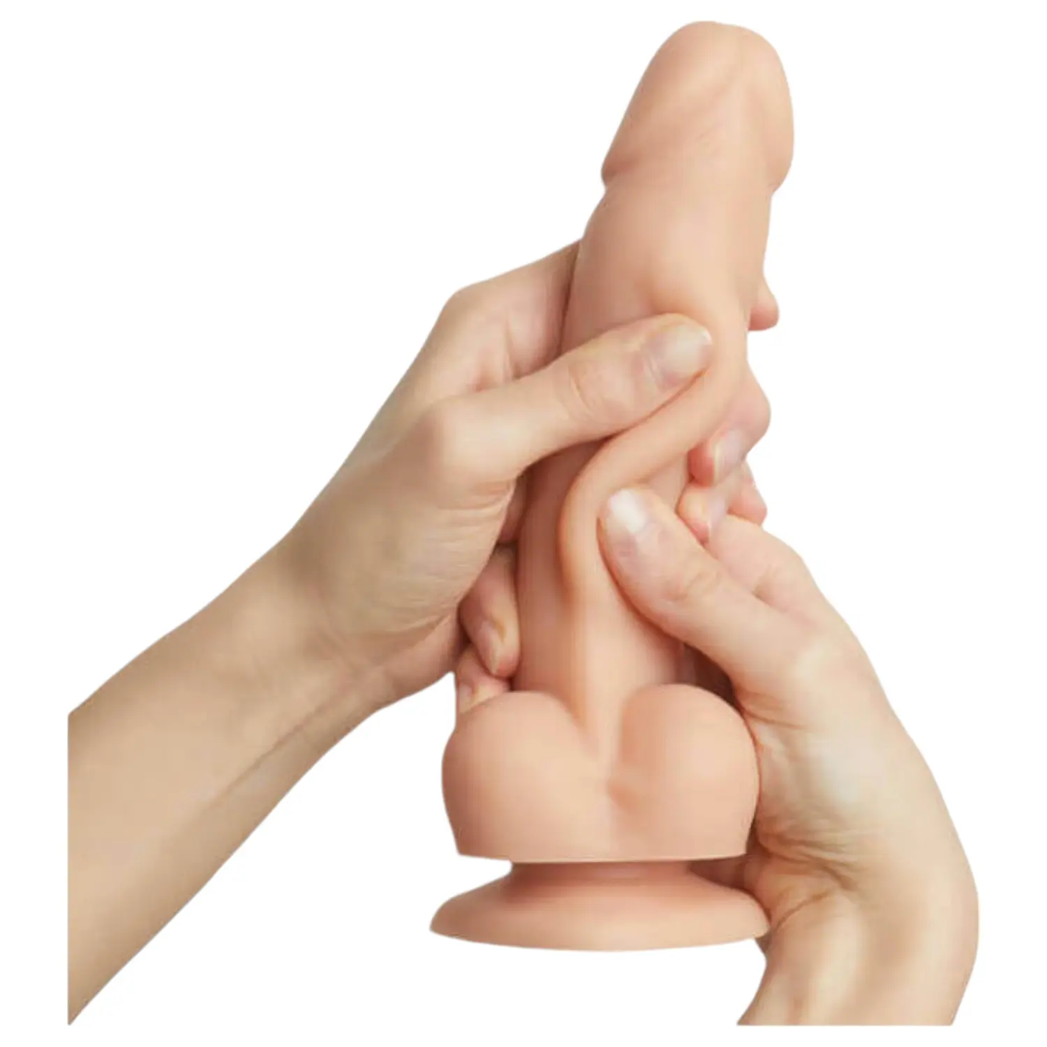Strap-on-me S - dvouvrstvé dildo s přísavkou (tělové barvy)