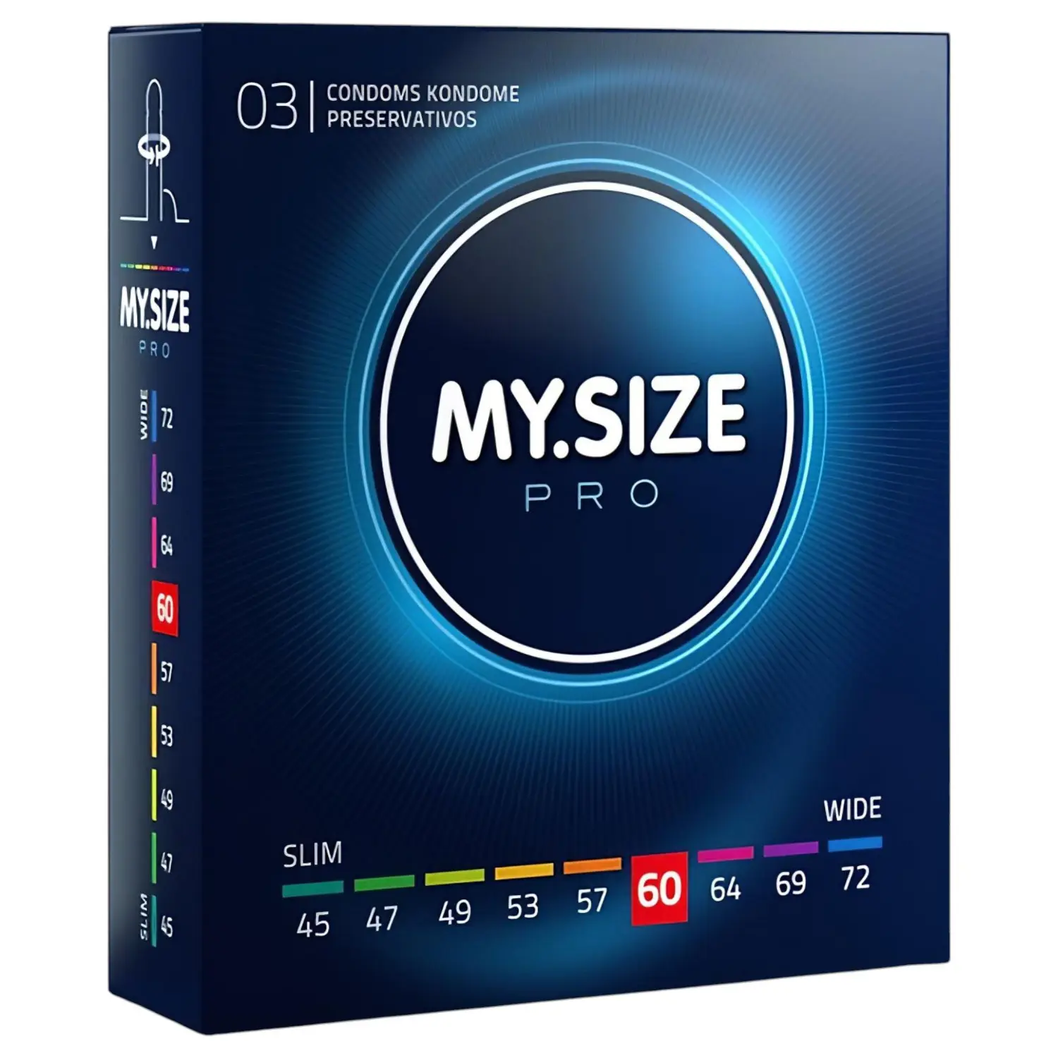 My.Size PRO - kondom na míru - 60 mm (3 ks)
